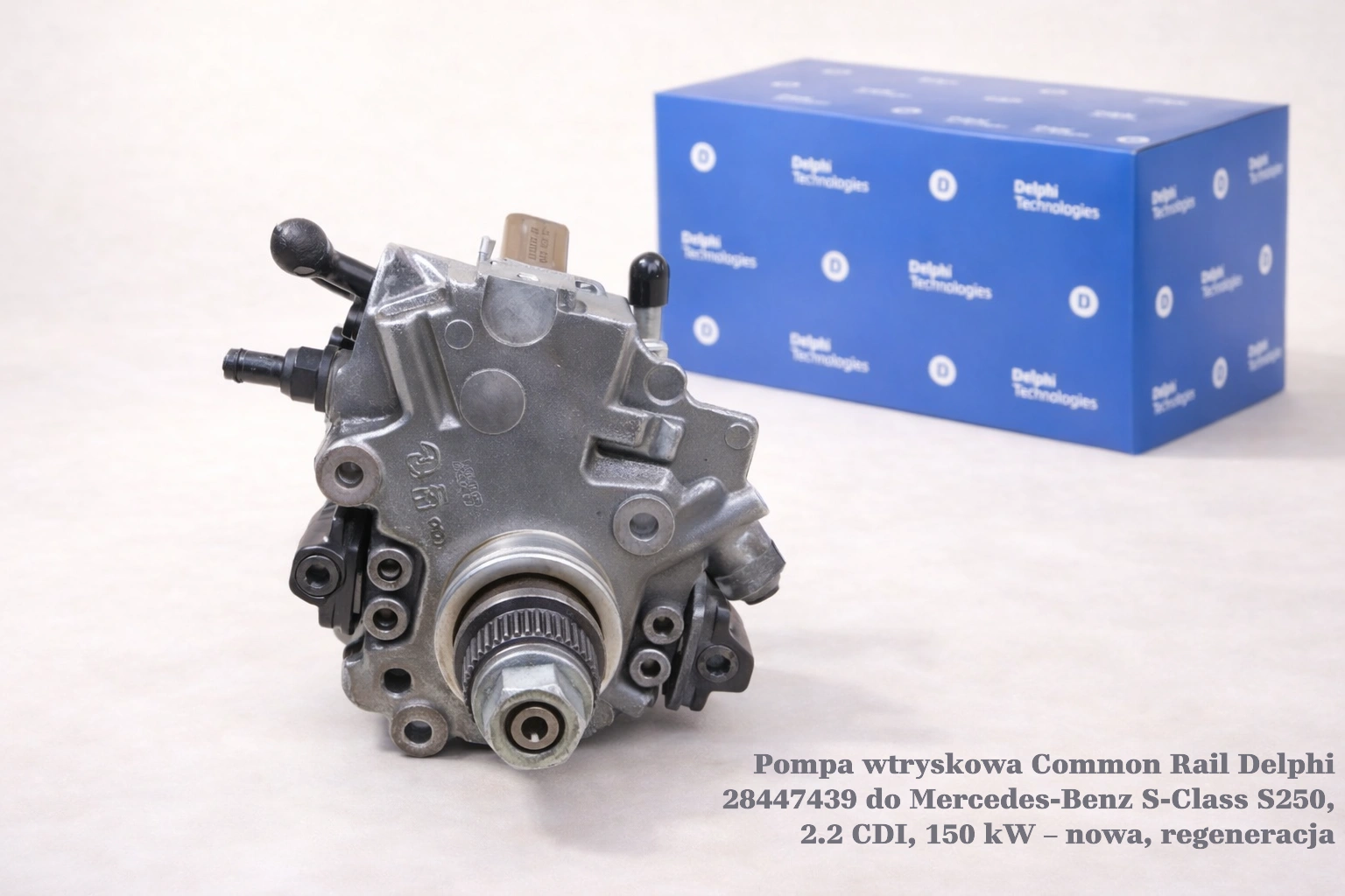 Pompa wtryskowa Common Rail Delphi 28447439 do Mercedes-Benz S-Class S250, 2.2 CDI, 150 kW Pompa wtryskowa Common Rail Delphi 28447439 do Mercedes-Benz S-Class S250, 2.2 CDI, 150 kW – nowa, regeneracja