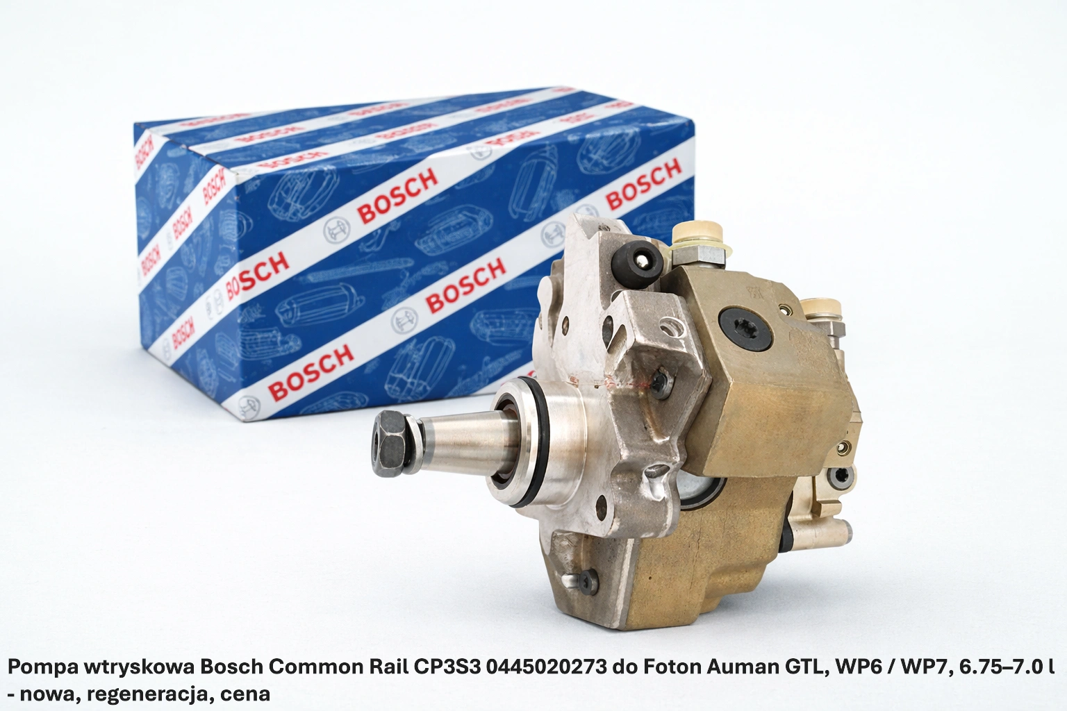 Pompa wtryskowa Bosch Common Rail CP3S3 0445020273 do Foton Auman GTL, WP6 / WP7, 6.75–7.0 l Pompa wtryskowa Bosch Common Rail CP3S3 0445020273 do Foton Auman GTL, WP6 / WP7, 6.75–7.0 l - nowa, regeneracja, cena