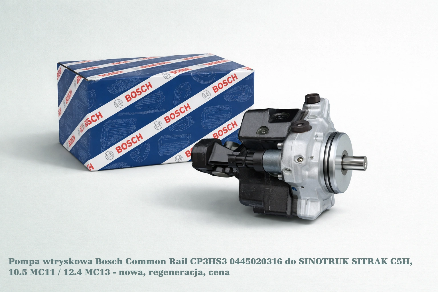 Pompa wtryskowa Bosch Common Rail CP3HS3 0445020316 do SINOTRUK SITRAK C5H, 10.5 MC11 / 12.4 MC13 Pompa wtryskowa Bosch Common Rail CP3HS3 0445020316 do SINOTRUK SITRAK C5H, 10.5 MC11 / 12.4 MC13 - nowa, regeneracja, cena