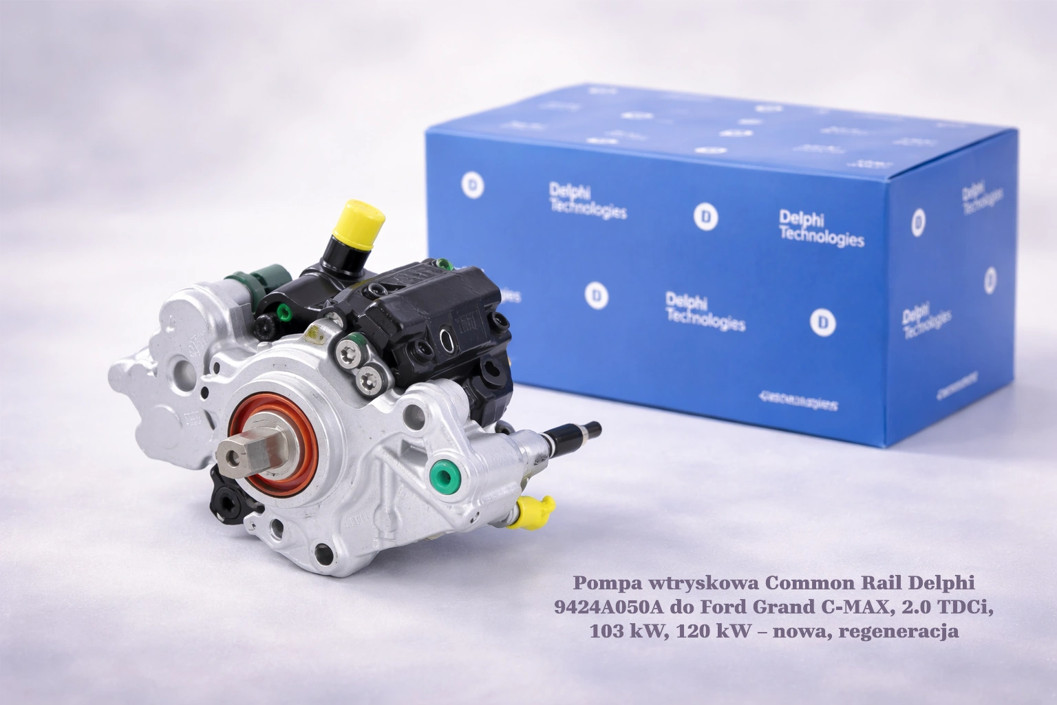Pompa wtryskowa Common Rail Delphi 9424A050A do Ford Grand C-MAX, 2.0 TDCi, 103 kW, 120 kW Pompa wtryskowa Common Rail Delphi 9424A050A do Ford Grand C-MAX, 2.0 TDCi, 103 kW, 120 kW – nowa, regeneracja