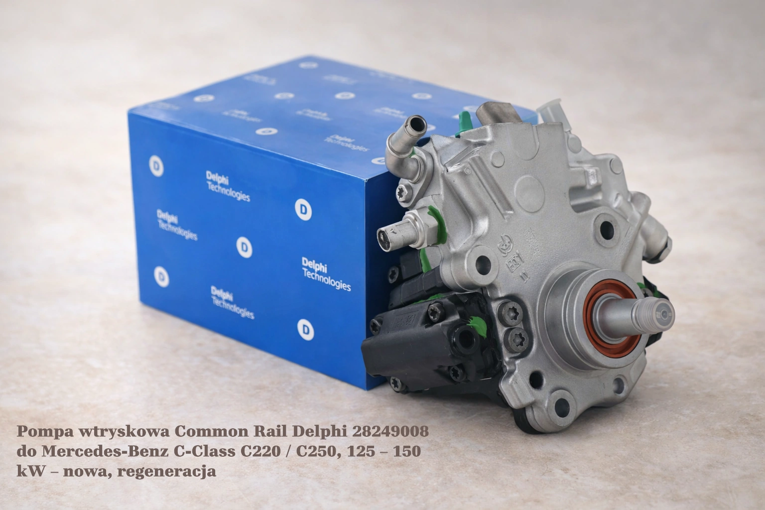 Pompa wtryskowa Common Rail Delphi 28249008 do Mercedes-Benz C-Class C220 / C250, 125 – 150 kW Pompa wtryskowa Common Rail Delphi 28249008 do Mercedes-Benz C-Class C220 / C250, 125 – 150 kW – nowa, regeneracja