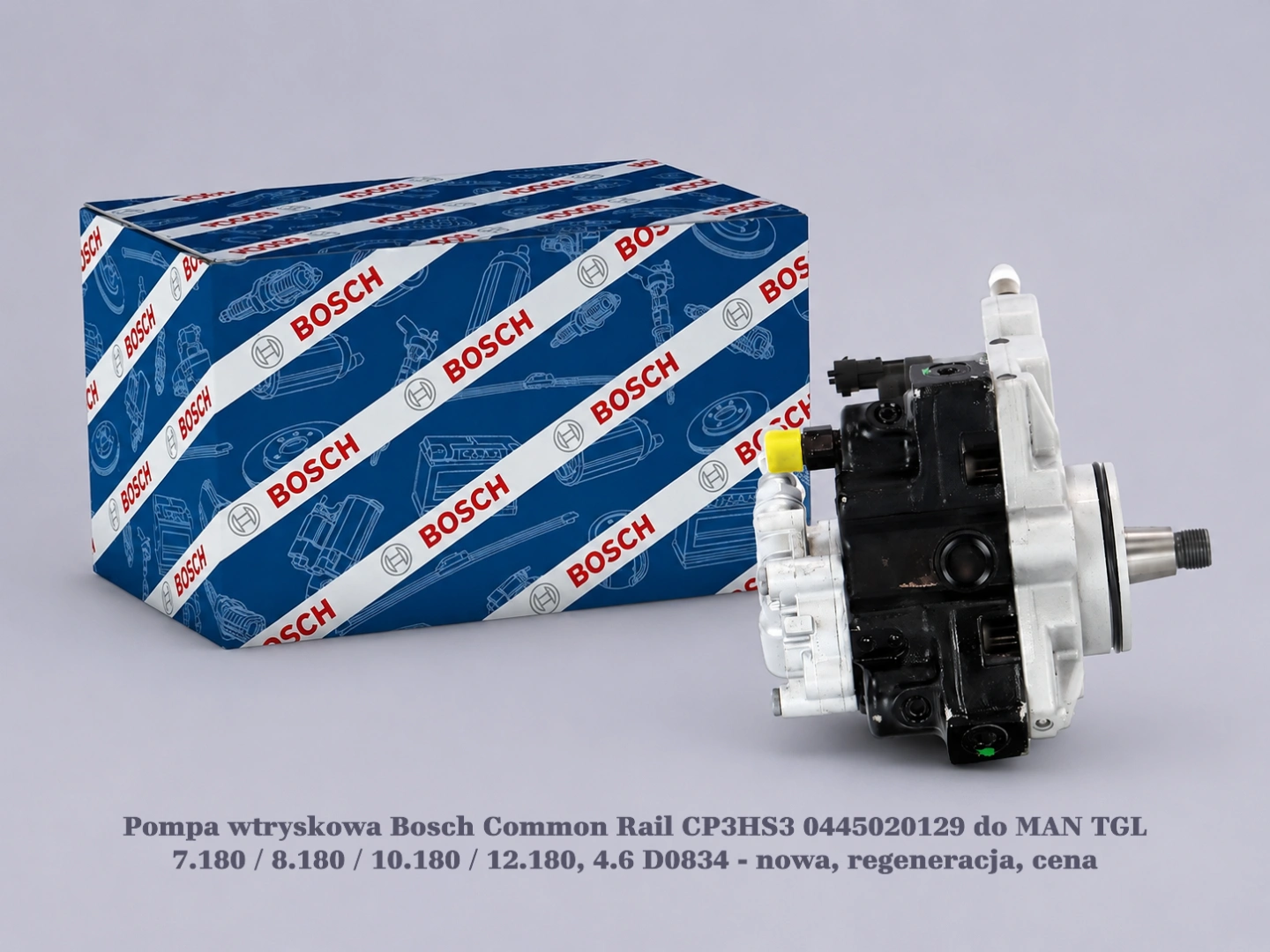 Pompa wtryskowa Bosch Common Rail CP3HS3 0445020129 do MAN TGL 7.180 / 8.180 / 10.180 / 12.180, 4.6 D0834 - nowa, regeneracja, cena