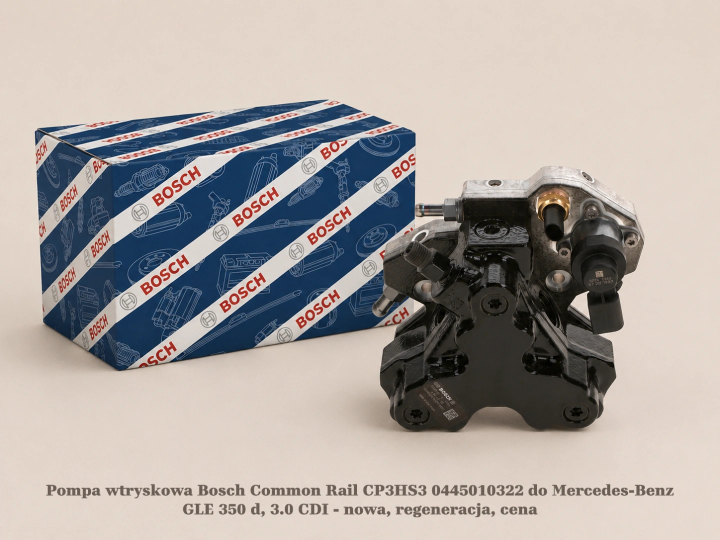 Pompa wtryskowa Bosch Common Rail CP3HS3 0445010322 do Mercedes-Benz GLE 350 d, 3.0 CDI - nowa, regeneracja, cena