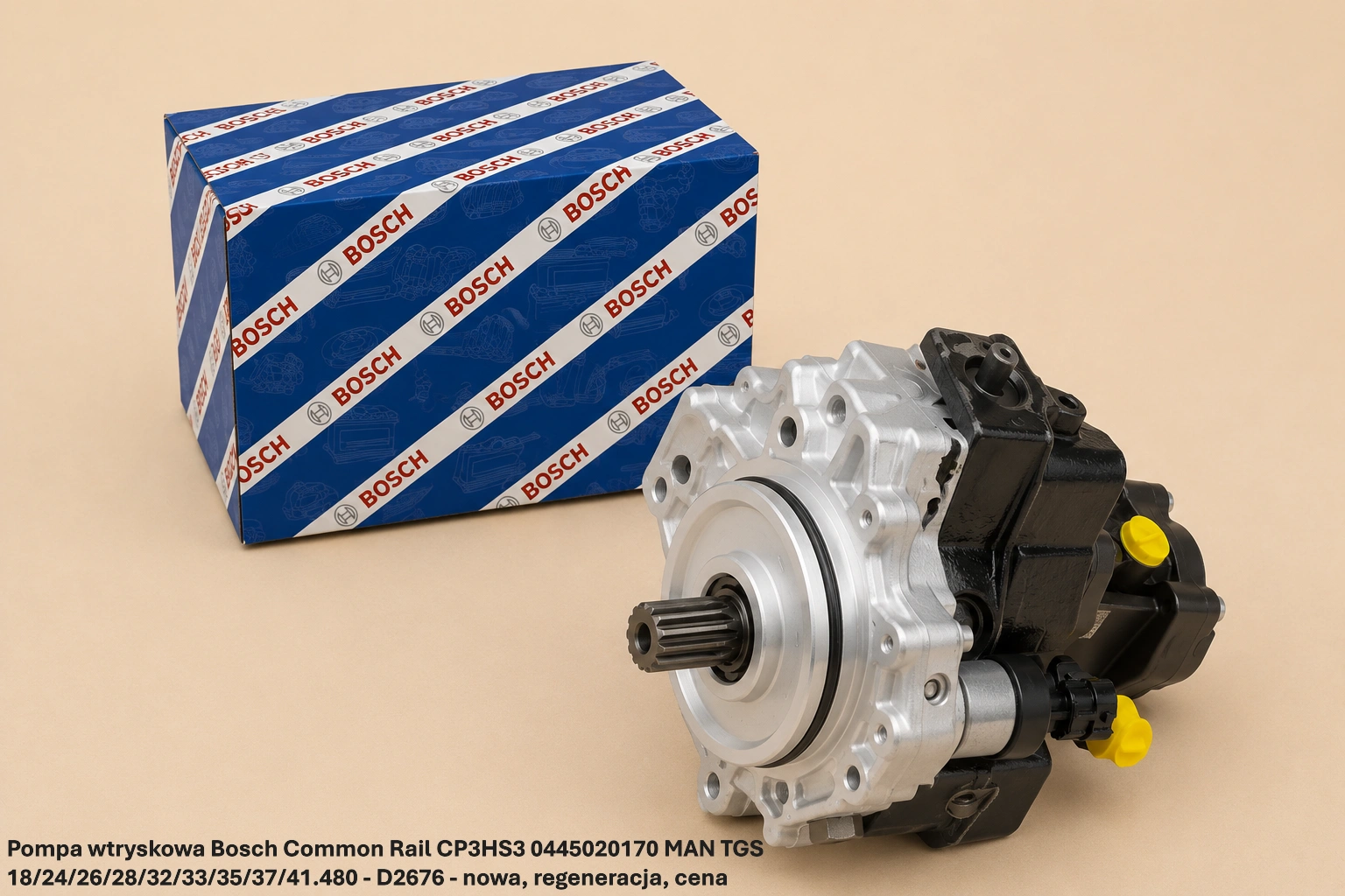Pompa wtryskowa Bosch Common Rail CP3HS3 0445020170 MAN TGS 18/24/26/28/32/33/35/37/41.480 - D2676- nowa, regeneracja, cena