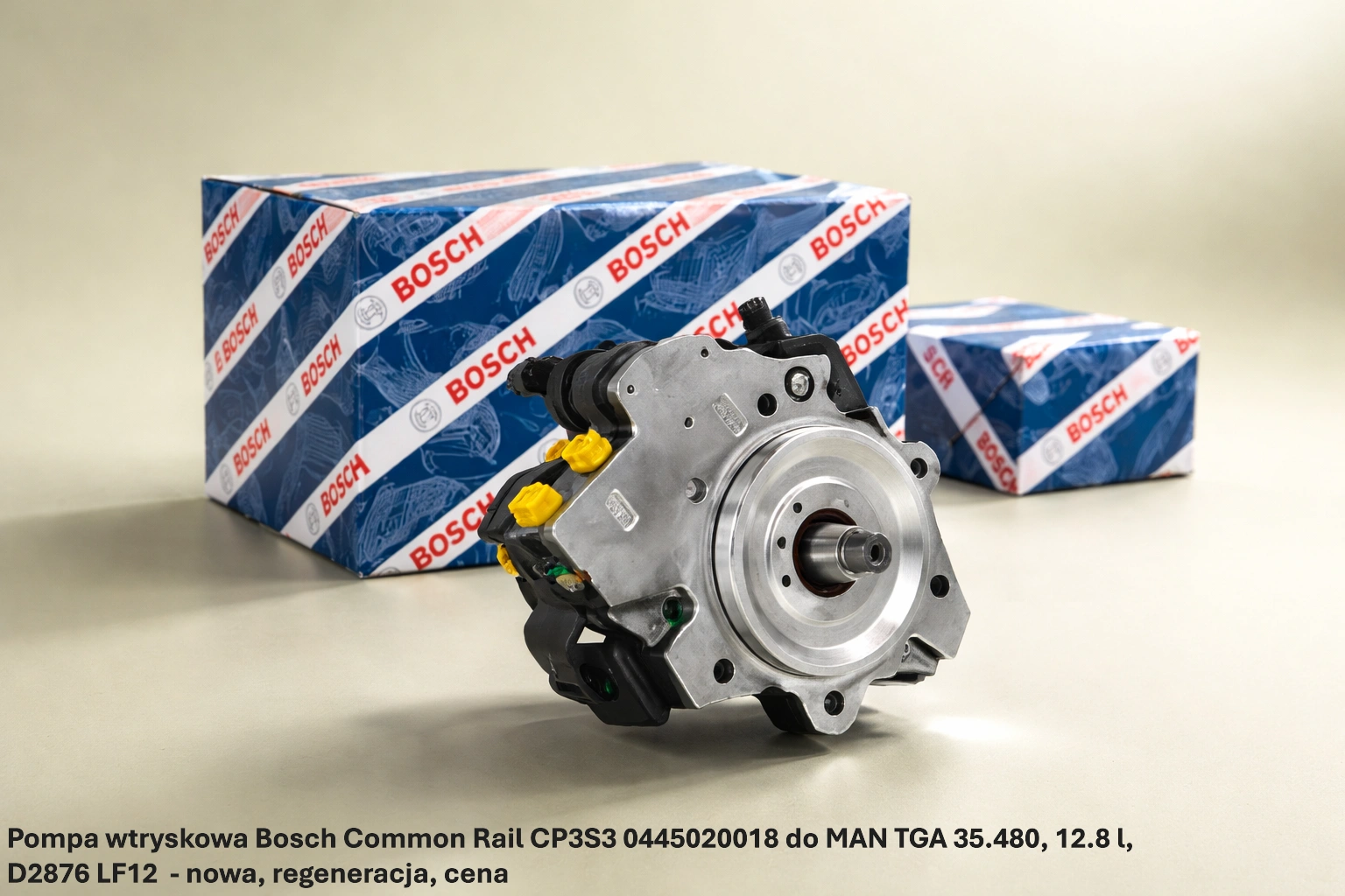 Pompa wtryskowa Bosch Common Rail CP3S3 0445020018 do MAN TGA 35.480, 12.8 l, D2876 LF12- nowa, regeneracja, cena