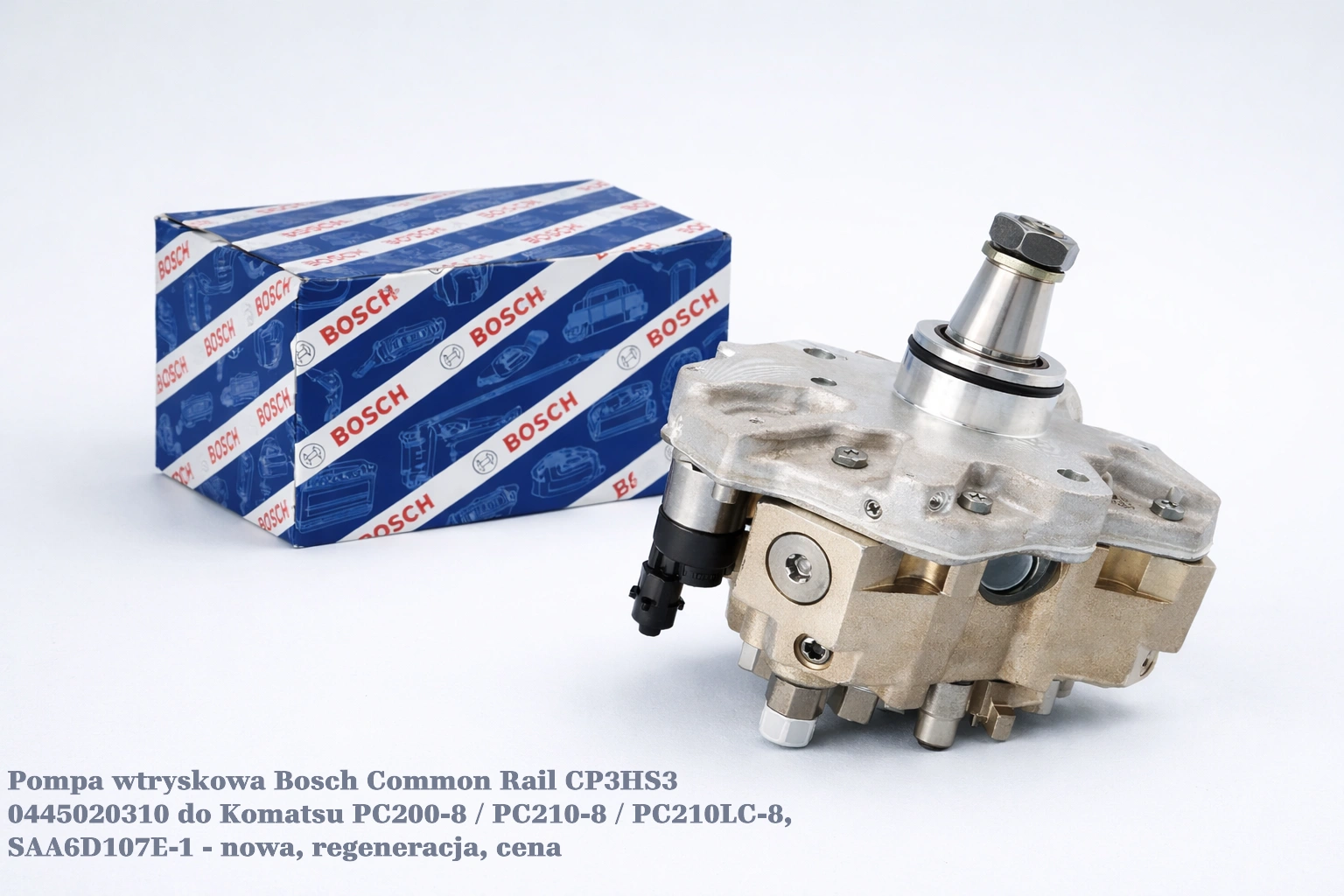Pompa wtryskowa Bosch Common Rail CP3HS3 0445020310 do Komatsu PC200-8 / PC210-8 / PC210LC-8, SAA6D107E-1 - nowa, regeneracja, cena