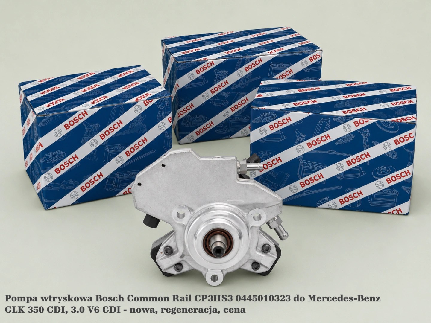 Pompa wtryskowa Bosch Common Rail CP3HS3 0445010323 do Mercedes-Benz GLK 350 CDI, 3.0 V6 CDI - nowa, regeneracja, cena