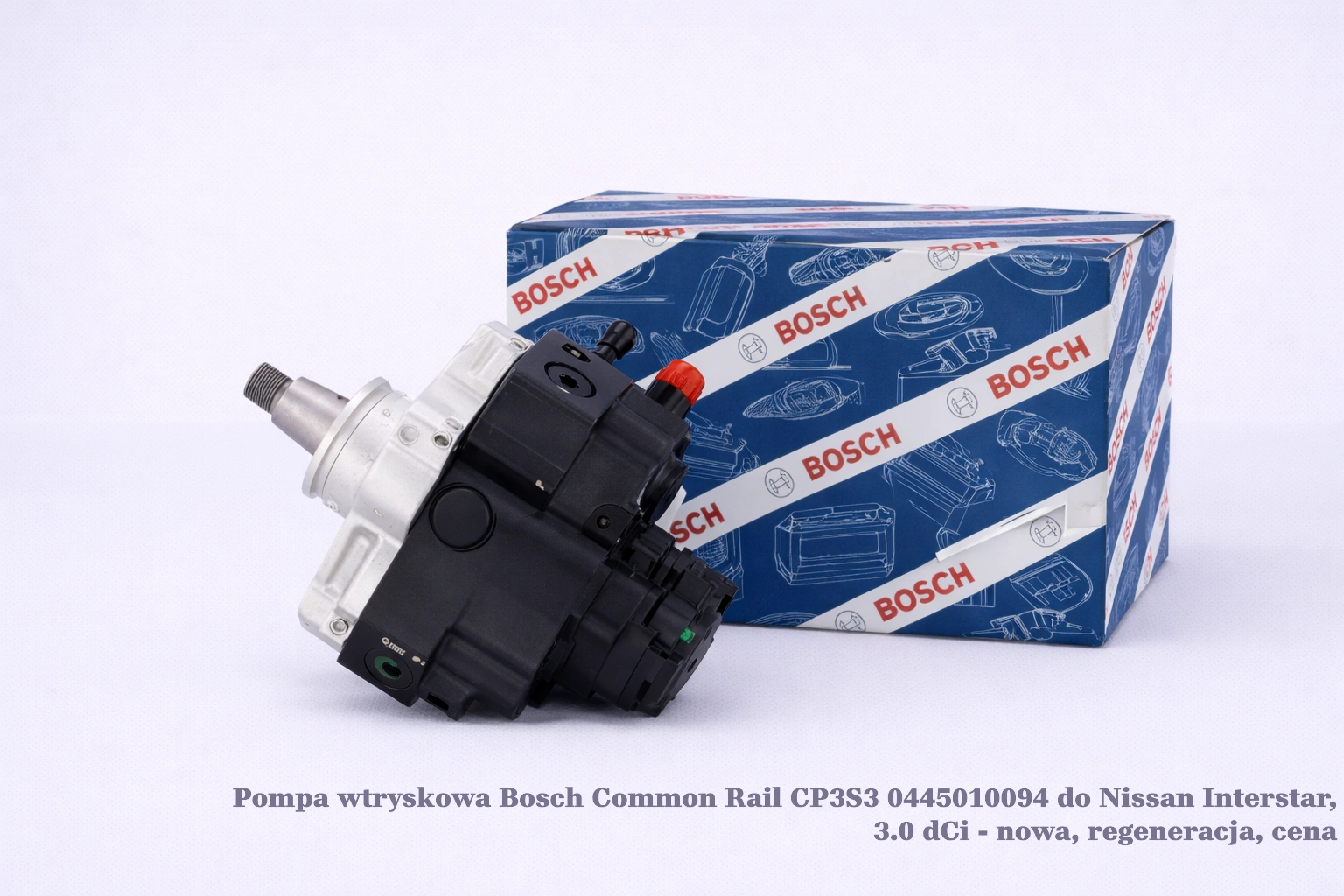 Pompa wtryskowa Bosch Common Rail CP3S3 0445010094 do Nissan Interstar, 3.0 dCi - nowa, regeneracja, cena