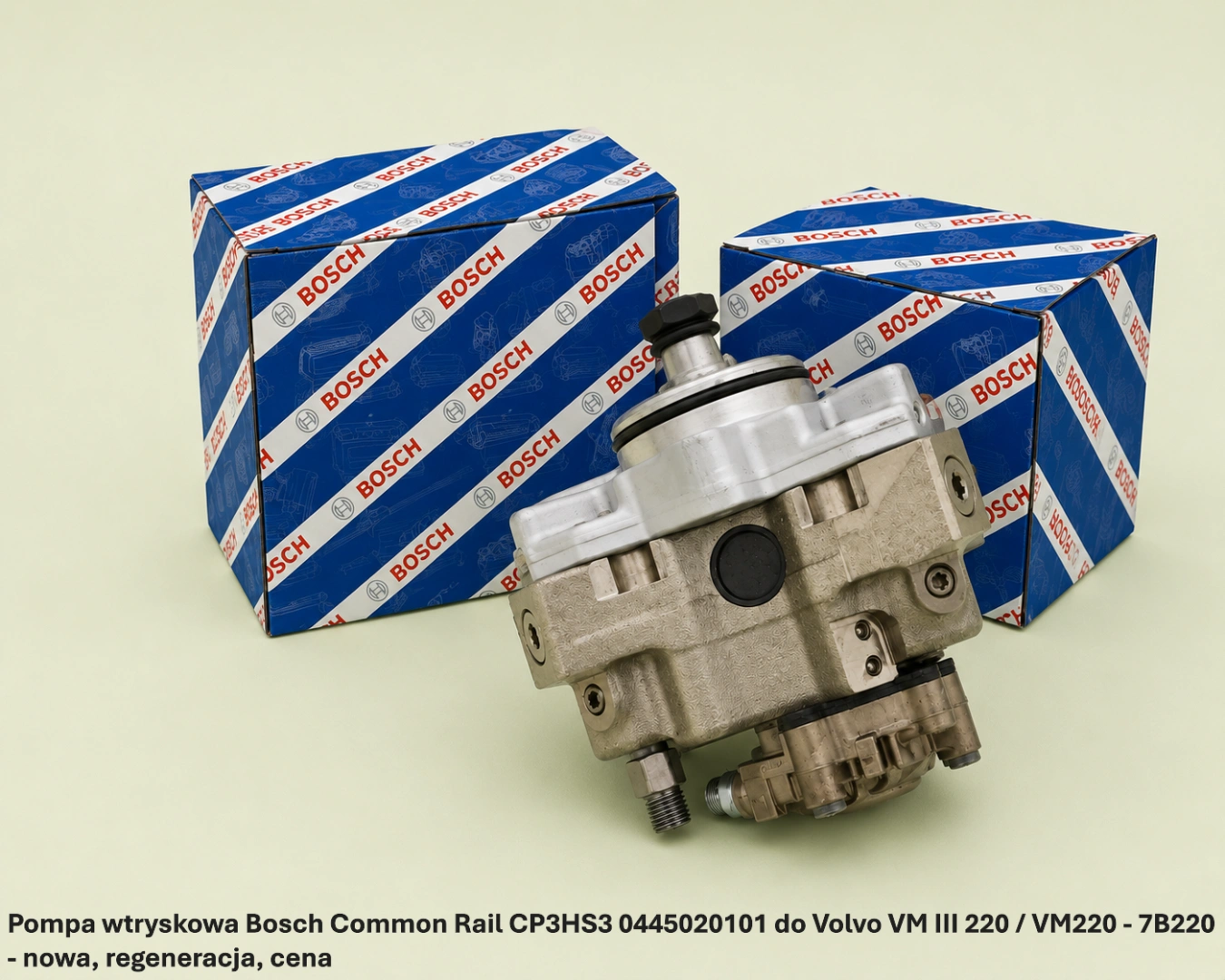 Pompa wtryskowa Bosch Common Rail CP3HS3 0445020101 do Volvo VM III 220 / VM220 - 7B220 Pompa wtryskowa Bosch Common Rail CP3HS3 0445020101 do Volvo VM III 220 / VM220 - 7B220 - nowa, regeneracja, cena