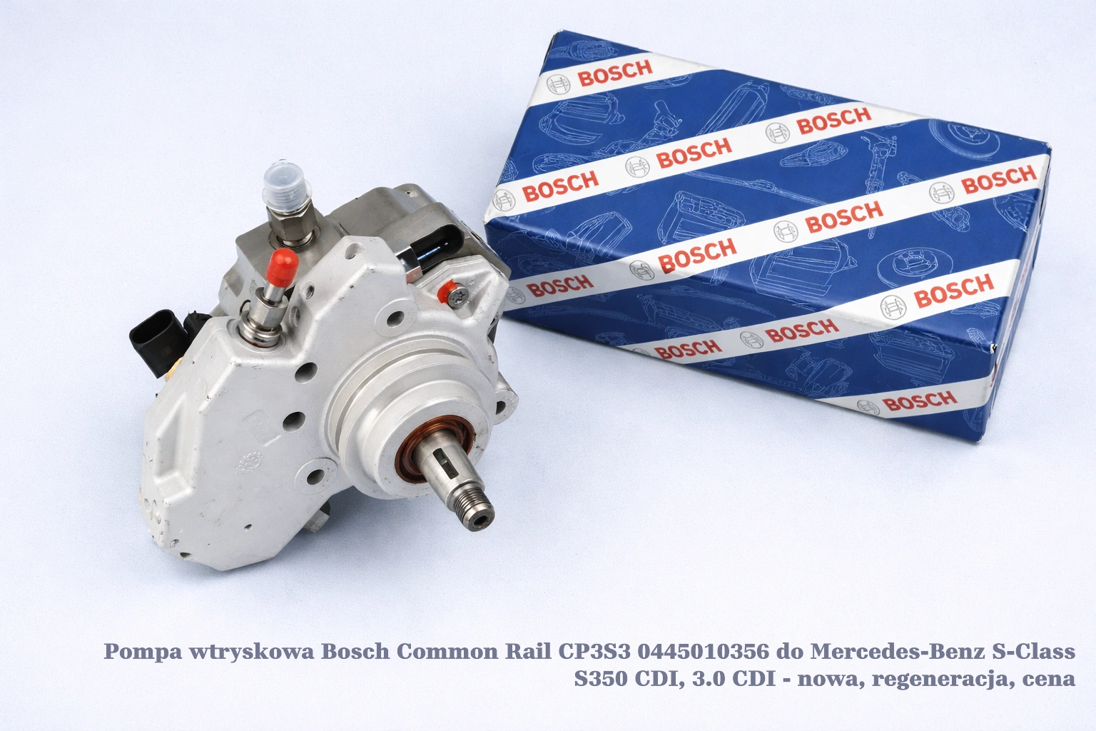Pompa wtryskowa Bosch Common Rail CP3S3 0445010356 do Mercedes-Benz S-Class S350 CDI, 3.0 CDI Pompa wtryskowa Bosch Common Rail CP3S3 0445010356 do Mercedes-Benz S-Class S350 CDI, 3.0 CDI - nowa, regeneracja, cena
