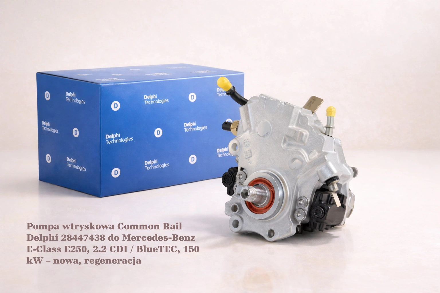 Pompa wtryskowa Common Rail Delphi 28447438 do Mercedes-Benz E-Class E250, 2.2 CDI / BlueTEC, 150 kW – nowa, regeneracja