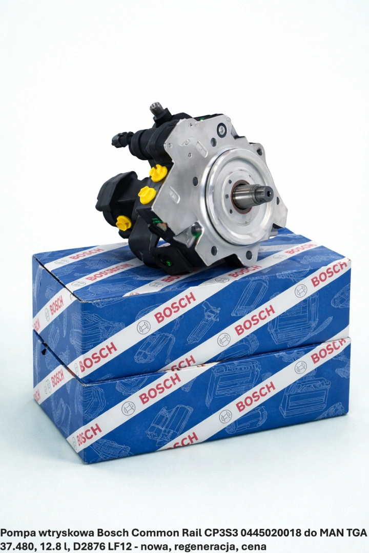 Pompa wtryskowa Bosch Common Rail CP3S3 0445020018 do MAN TGA 37.480, 12.8 l, D2876 LF12 - nowa, regeneracja, cena