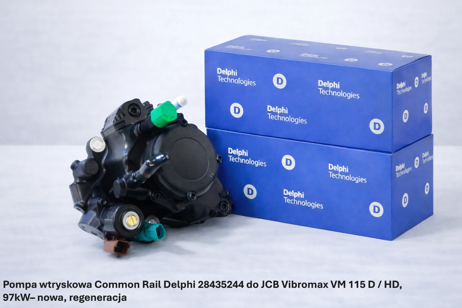 Pompa wtryskowa Common Rail Delphi 28435244 do JCB Vibromax VM 115 D / HD, 97kW Pompa wtryskowa Common Rail Delphi 28435244 do JCB Vibromax VM 115 D / HD, 97kW– nowa, regeneracja
