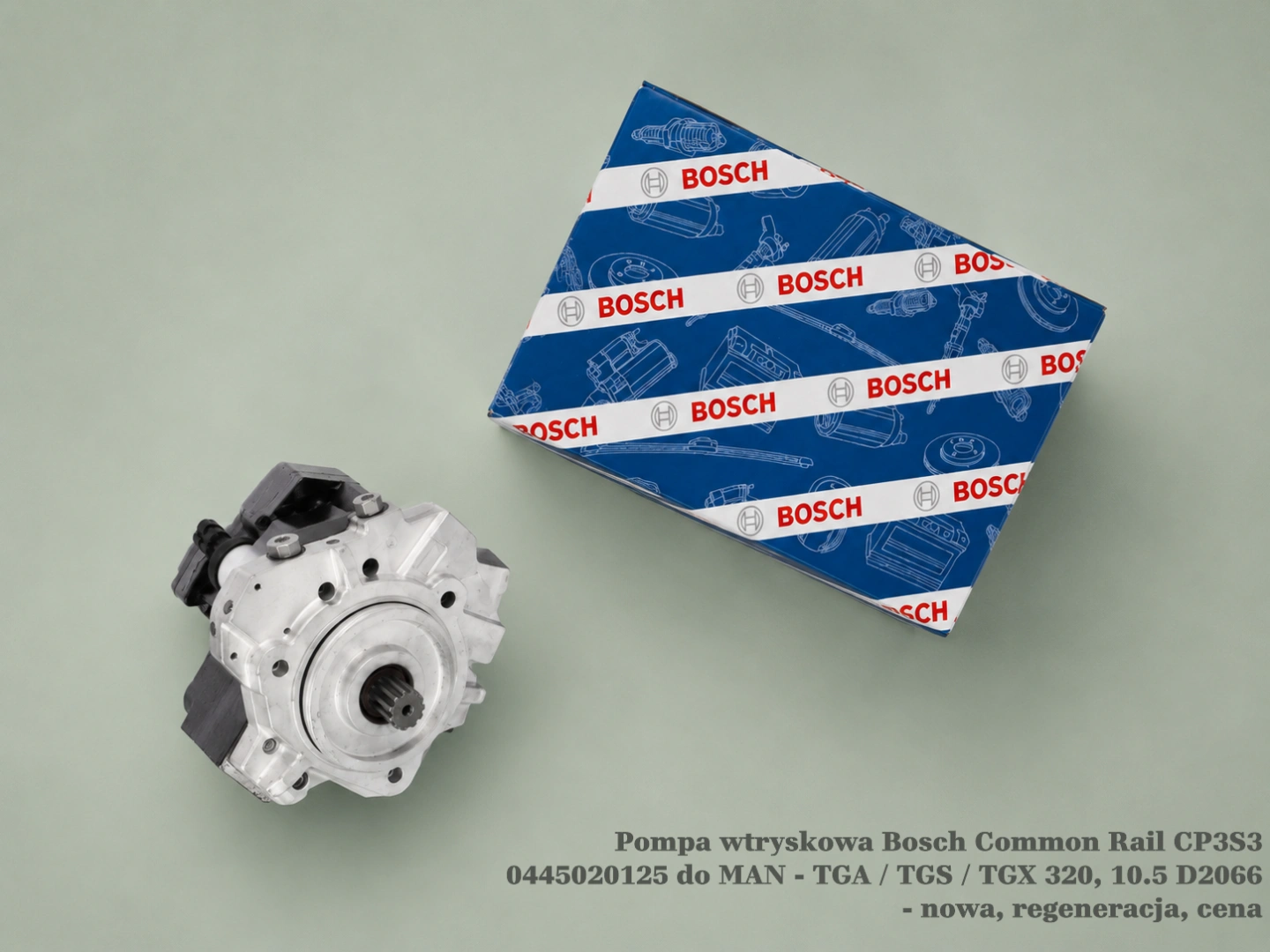 Pompa wtryskowa Bosch Common Rail CP3S3 0445020125 do MAN - TGA / TGS / TGX 320, 10.5 D2066 - nowa, regeneracja, cena
