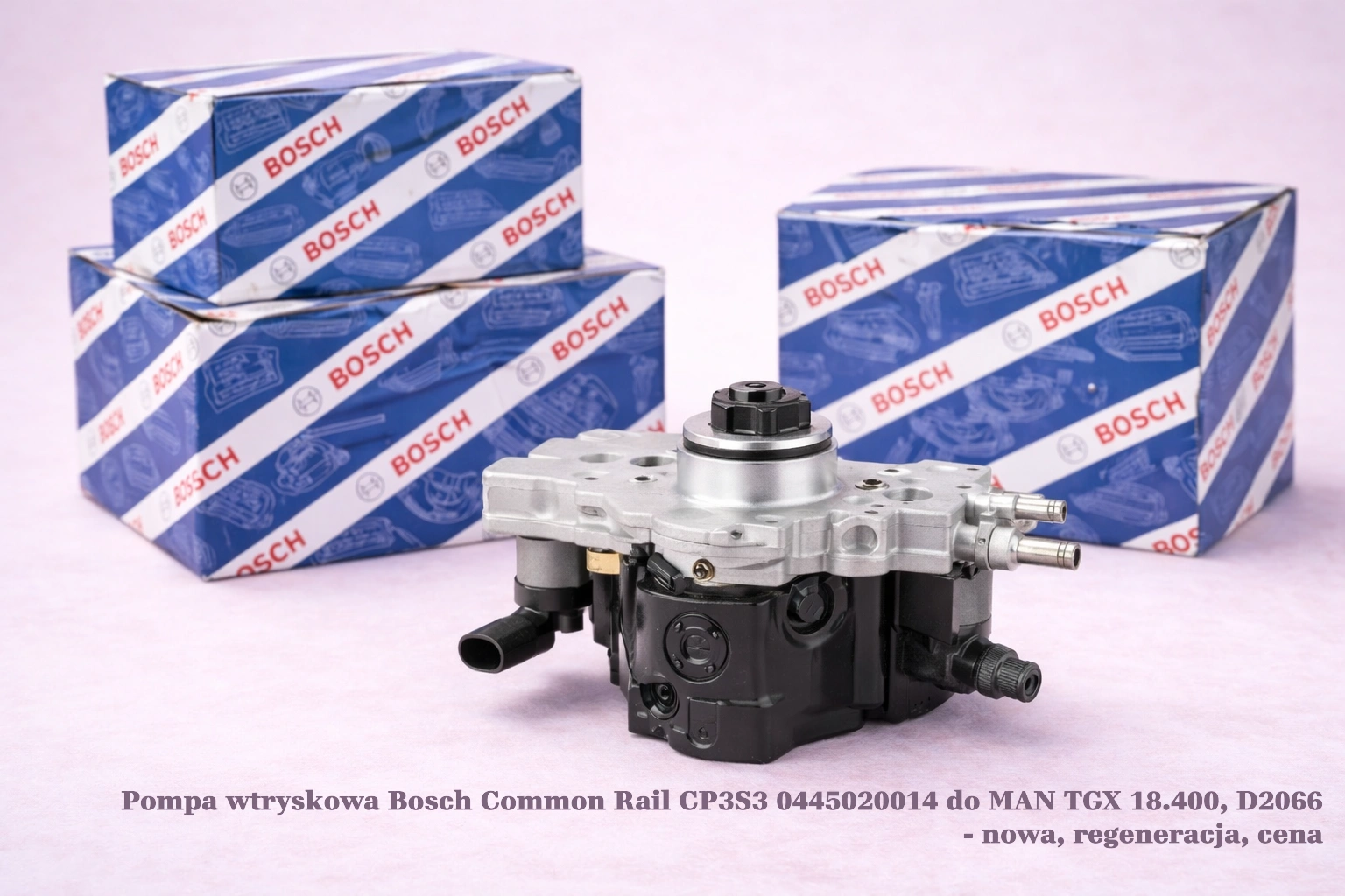 Pompa wtryskowa Bosch Common Rail CP3S3 0445020014 do MAN TGX 18.400, D2066 - nowa, regeneracja, cena