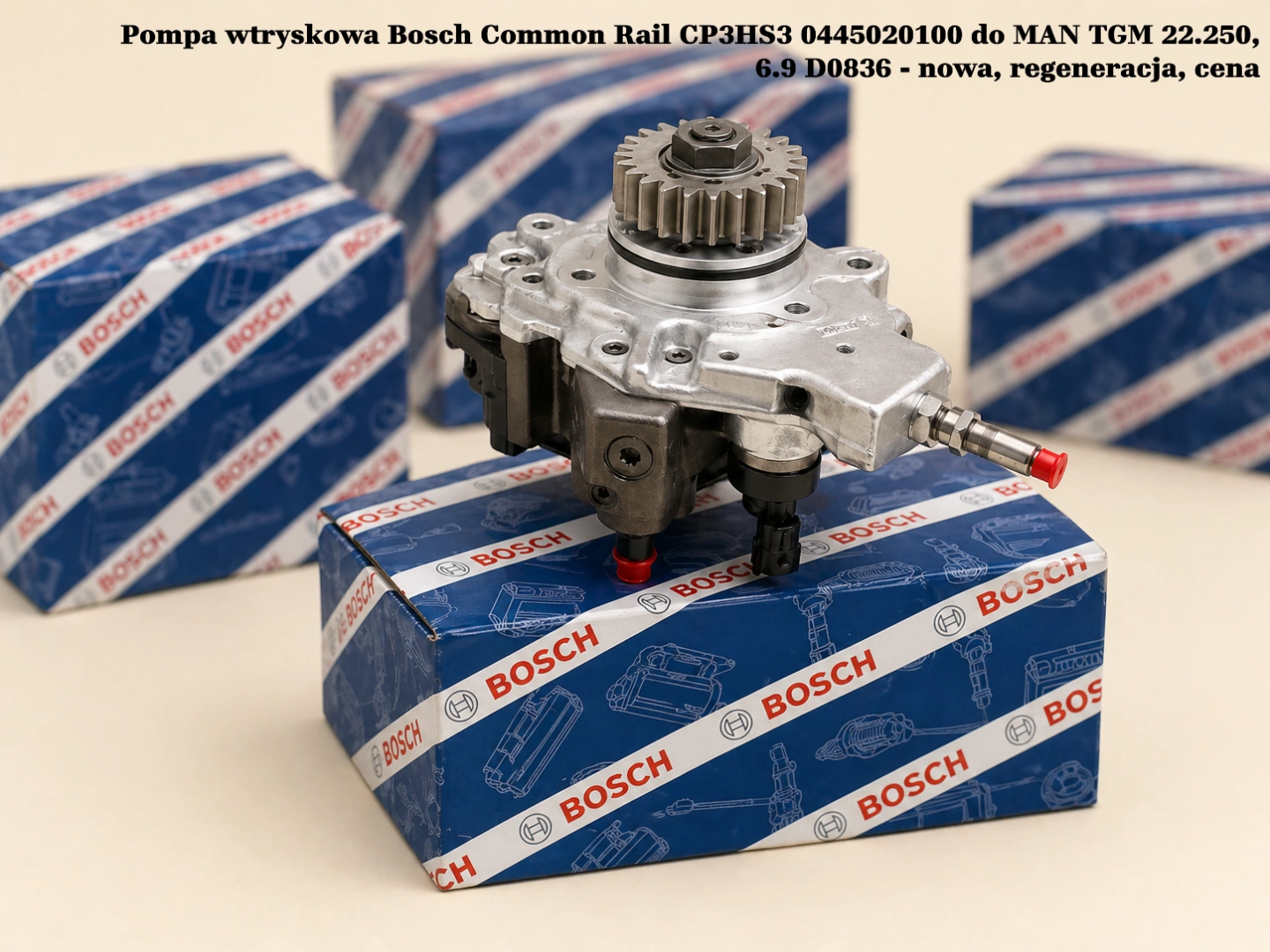 Pompa wtryskowa Bosch Common Rail CP3HS3 0445020100 do MAN TGM 22.250, 6.9 D0836 - nowa, regeneracja, cena