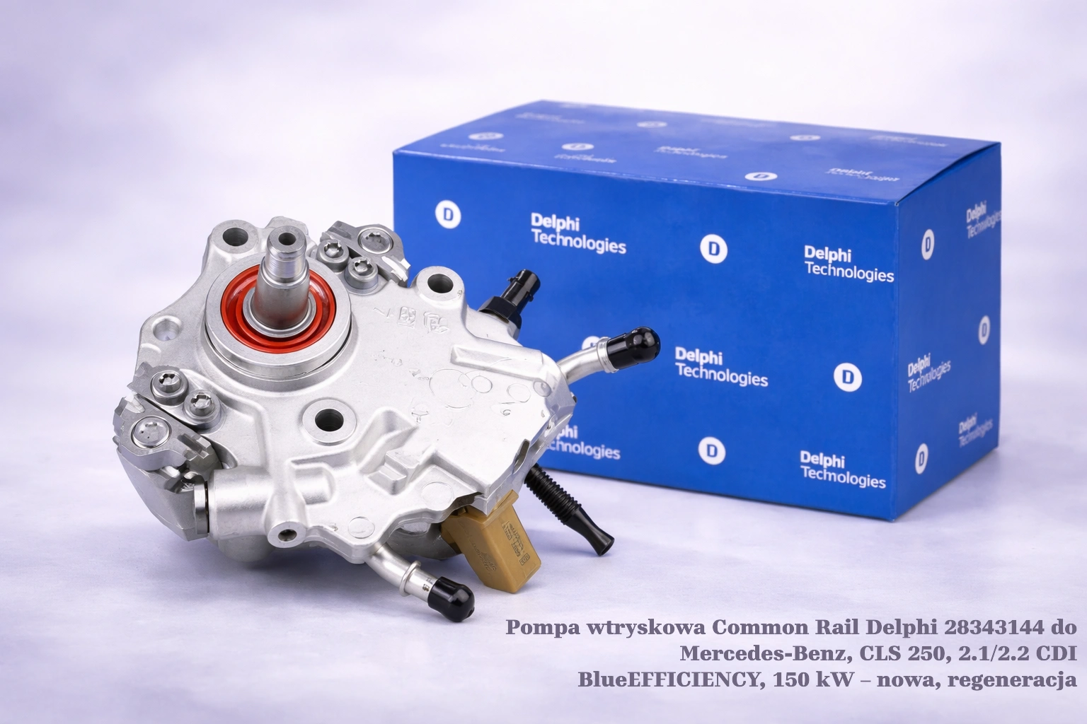 Pompa wtryskowa Common Rail Delphi 28343144 do Mercedes-Benz, CLS 250, 2.1/2.2 CDI BlueEFFICIENCY, 150 kW – nowa, regeneracja