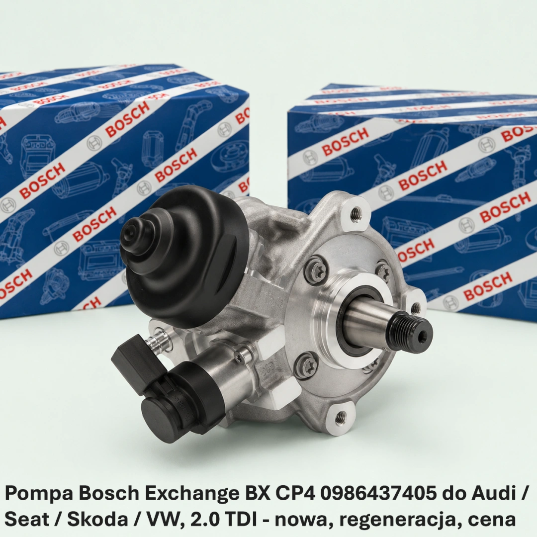 Pompa Bosch Exchange BX CP4 0986437405 do Audi / Seat / Skoda / VW, 2.0 TDI 
