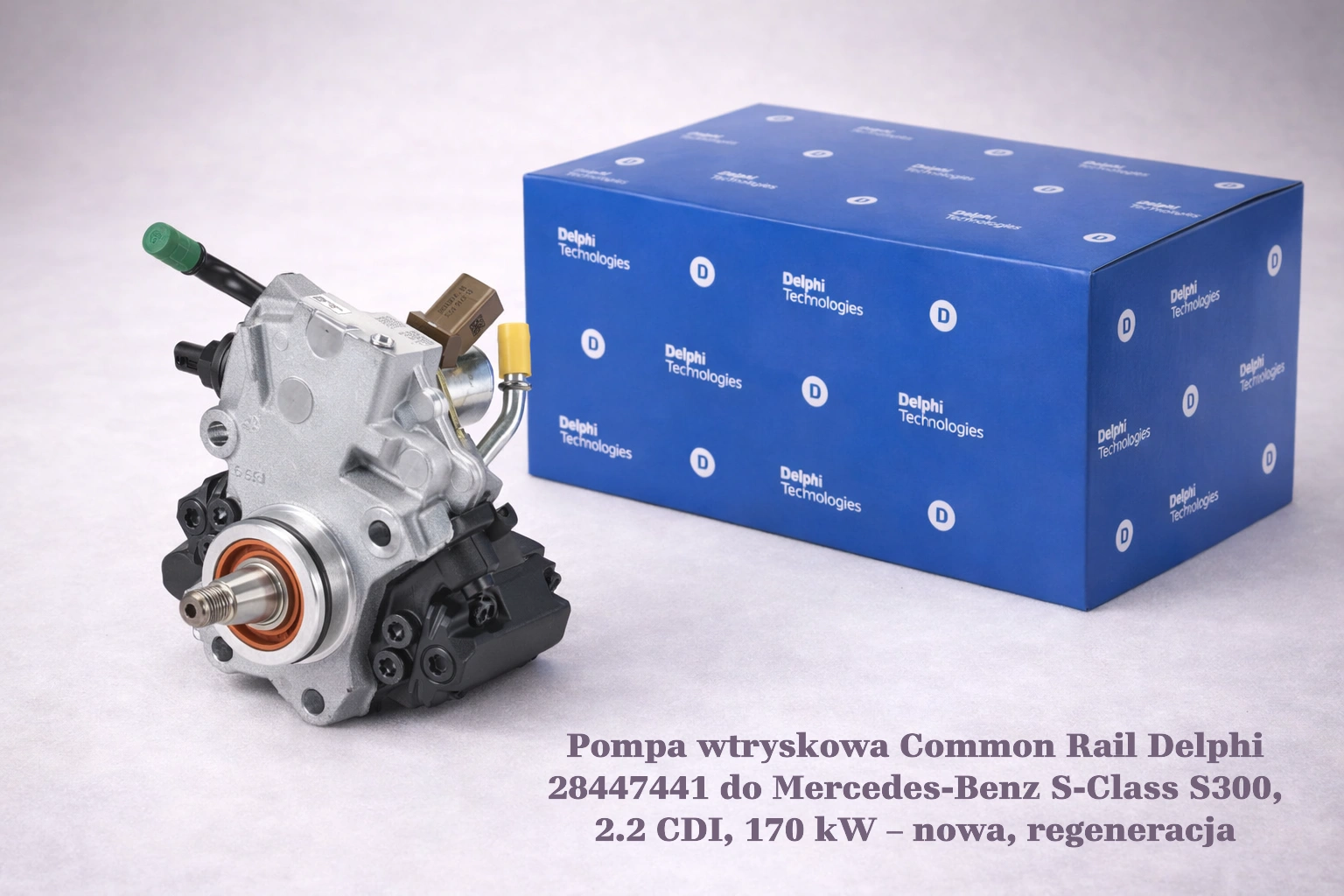 Pompa wtryskowa Common Rail Delphi 28447441 do Mercedes-Benz S-Class S300, 2.2 CDI, 170 kW – nowa, regeneracja
