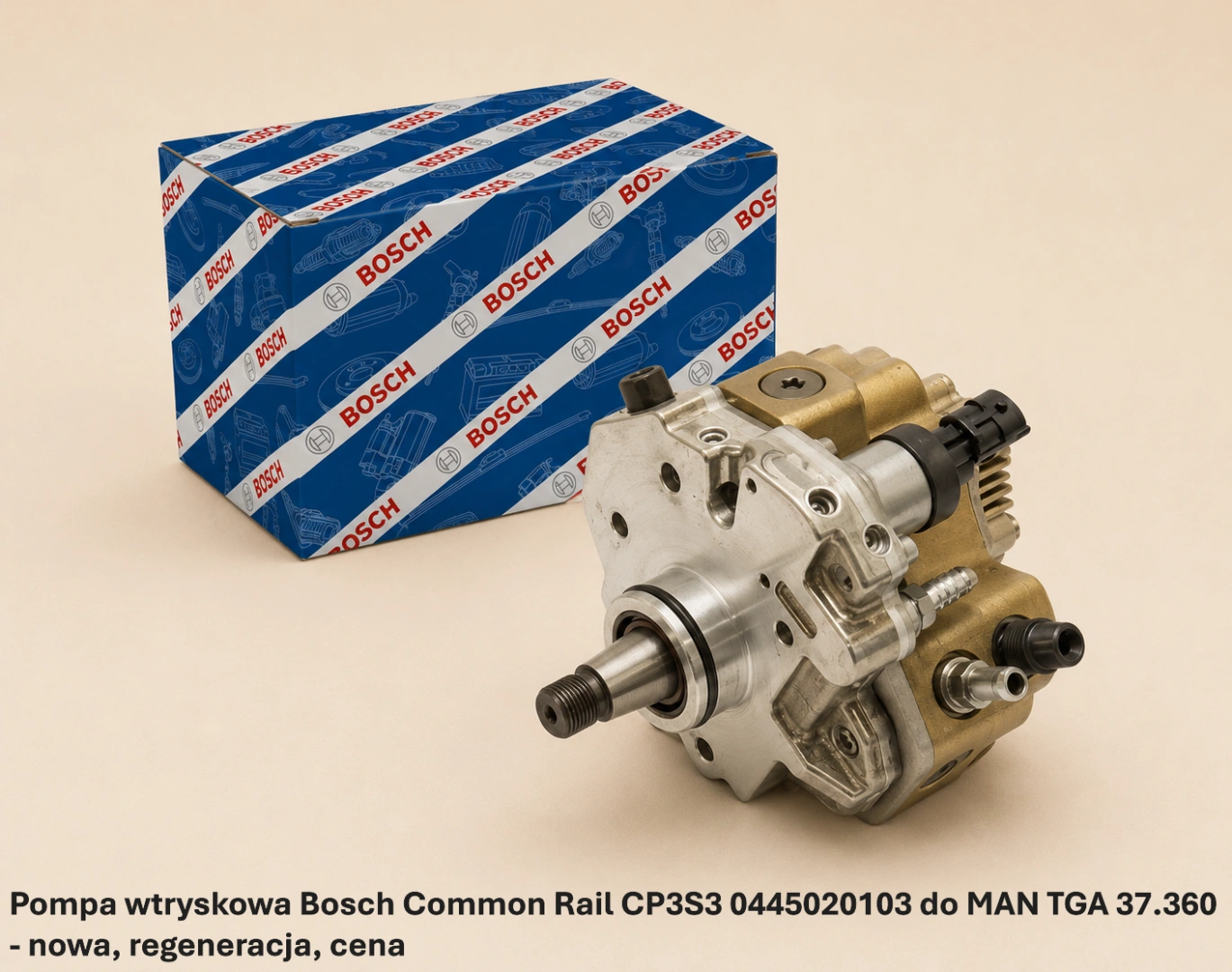 Pompa wtryskowa Bosch Common Rail CP3S3 0445020103 do MAN TGA 37.360 - nowa, regeneracja, cena
