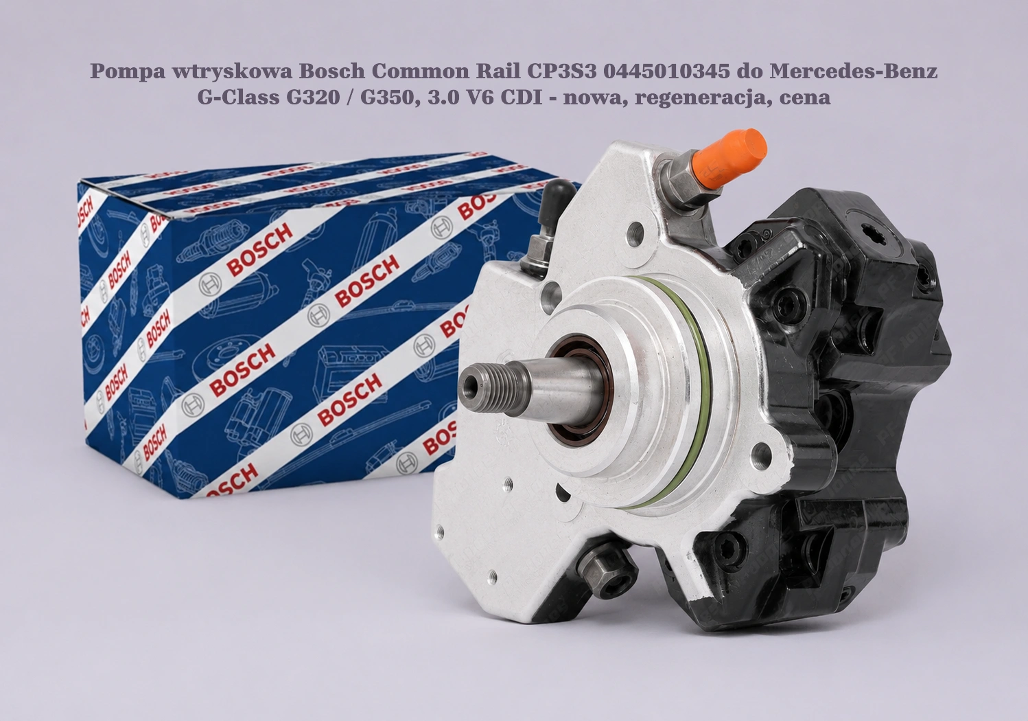 Pompa wtryskowa Bosch Common Rail CP3S3 0445010345 do Mercedes-Benz G-Class G320 / G350, 3.0 V6 CDI Pompa wtryskowa Bosch Common Rail CP3S3 0445010345 do Mercedes-Benz G-Class G320 / G350, 3.0 V6 CDI - nowa, regeneracja, cena