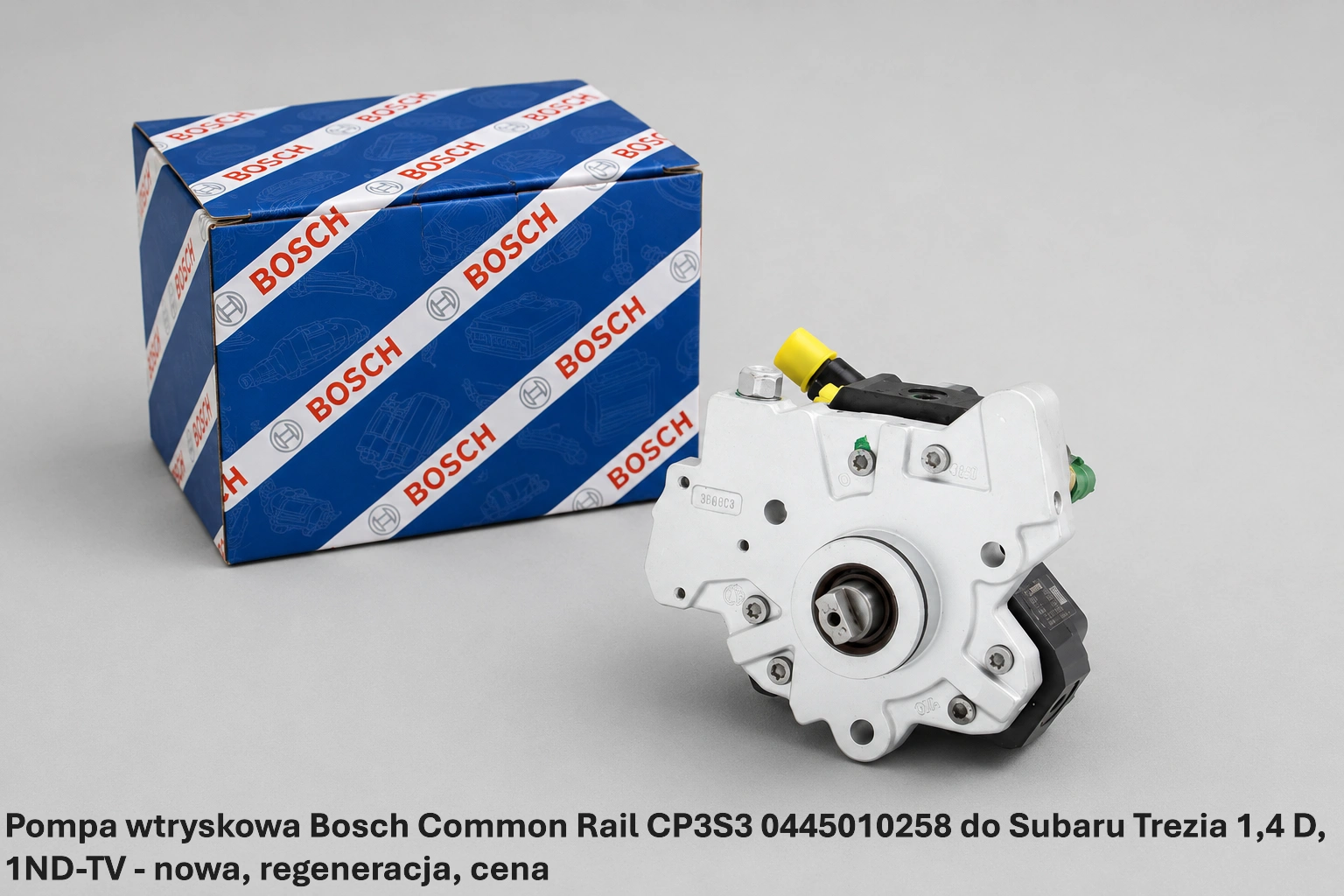 Pompa wtryskowa Bosch Common Rail CP3S3 0445010258 do Subaru Trezia 1,4 D, 1ND-TV - nowa, regeneracja, cena