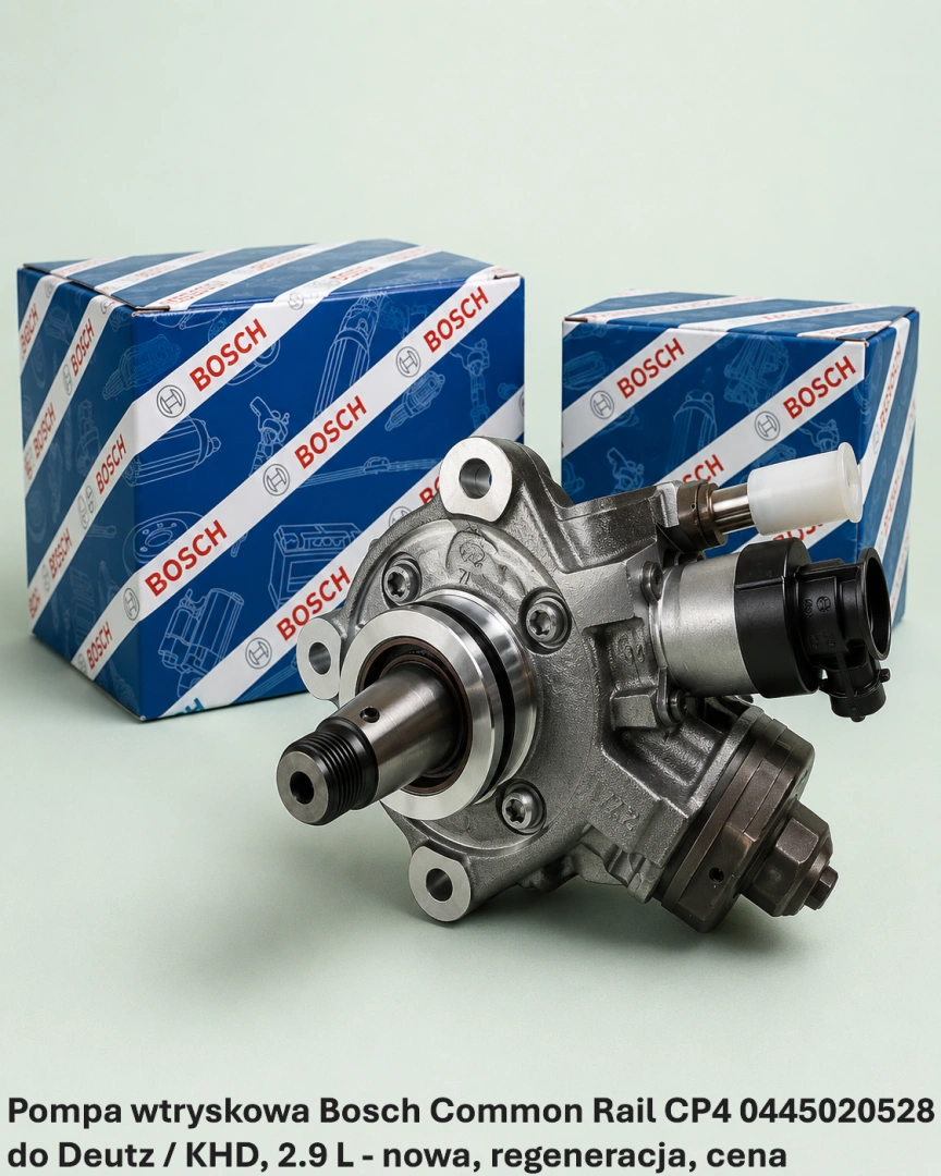 Pompa wtryskowa Bosch Common Rail CP4 0445020528 do Deutz / KHD, 2.9 L 