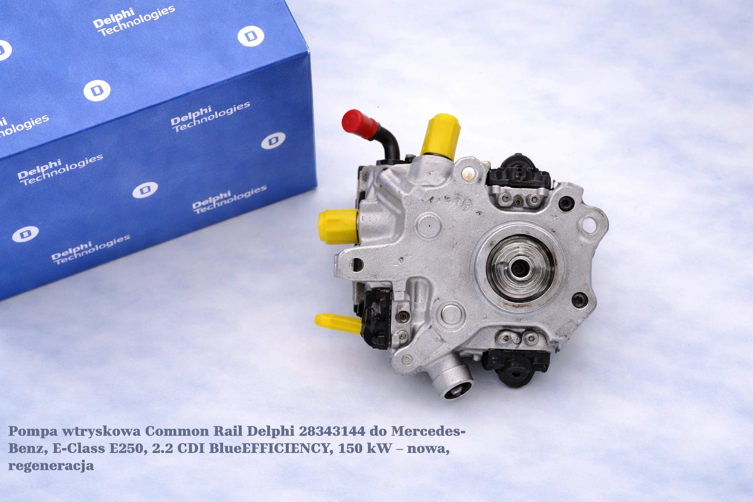 Pompa wtryskowa Common Rail Delphi 28343144 do Mercedes-Benz, E-Class E250, 2.2 CDI BlueEFFICIENCY, 150 kW Pompa wtryskowa Common Rail Delphi 28343144 do Mercedes-Benz, E-Class E250, 2.2 CDI BlueEFFICIENCY, 150 kW – nowa, regeneracja