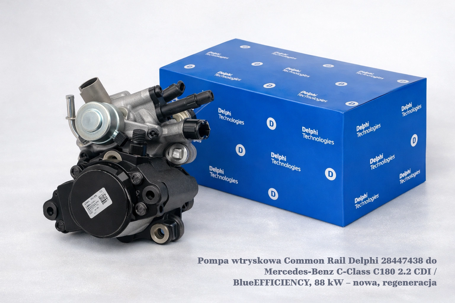 Pompa wtryskowa Common Rail Delphi 28447438 do Mercedes-Benz C-Class C180 2.2 CDI / BlueEFFICIENCY, 88 kW – nowa, regeneracja