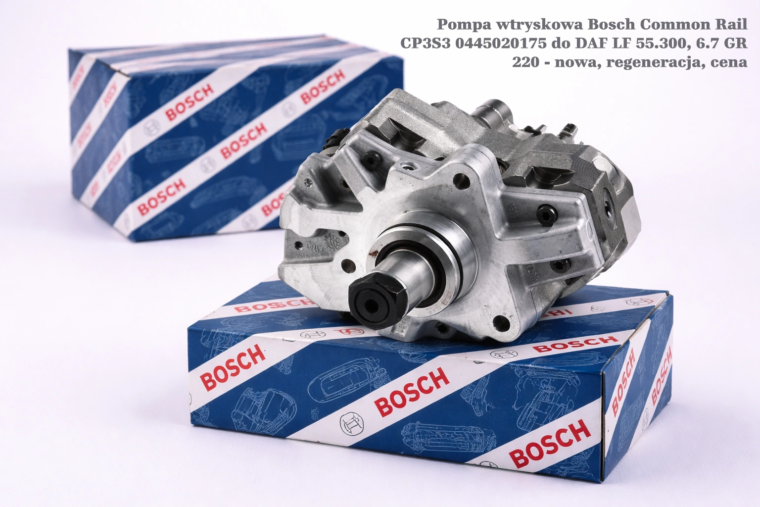 Pompa wtryskowa Bosch Common Rail CP3S3 0445020175 do DAF LF 55.300, 6.7 GR 220 Pompa wtryskowa Bosch Common Rail CP3S3 0445020175 do DAF LF 55.300, 6.7 GR 220 - nowa, regeneracja, cena