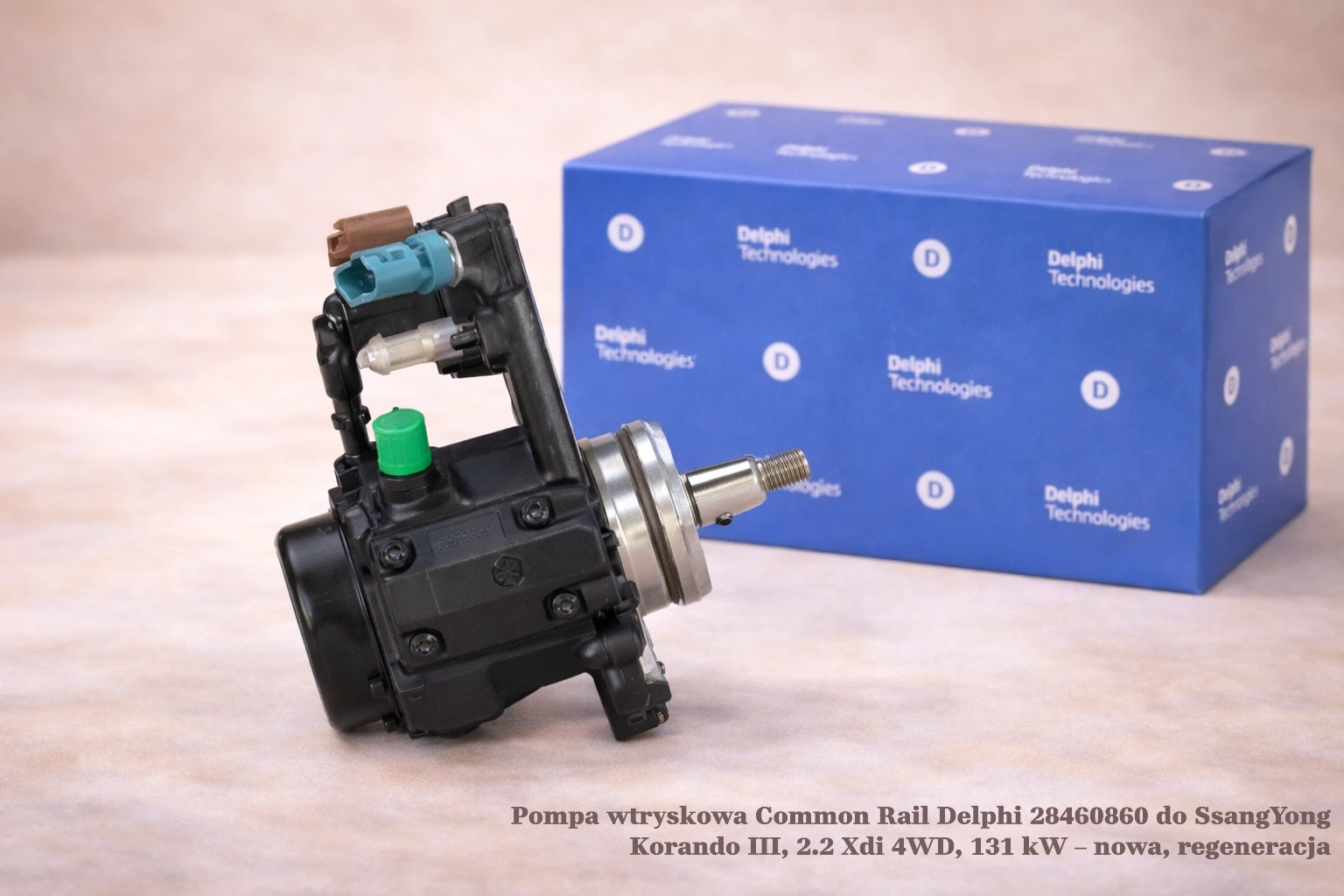 Pompa wtryskowa Common Rail Delphi 28460860 do SsangYong Korando III, 2.2 Xdi 4WD, 131 kW – nowa, regeneracja