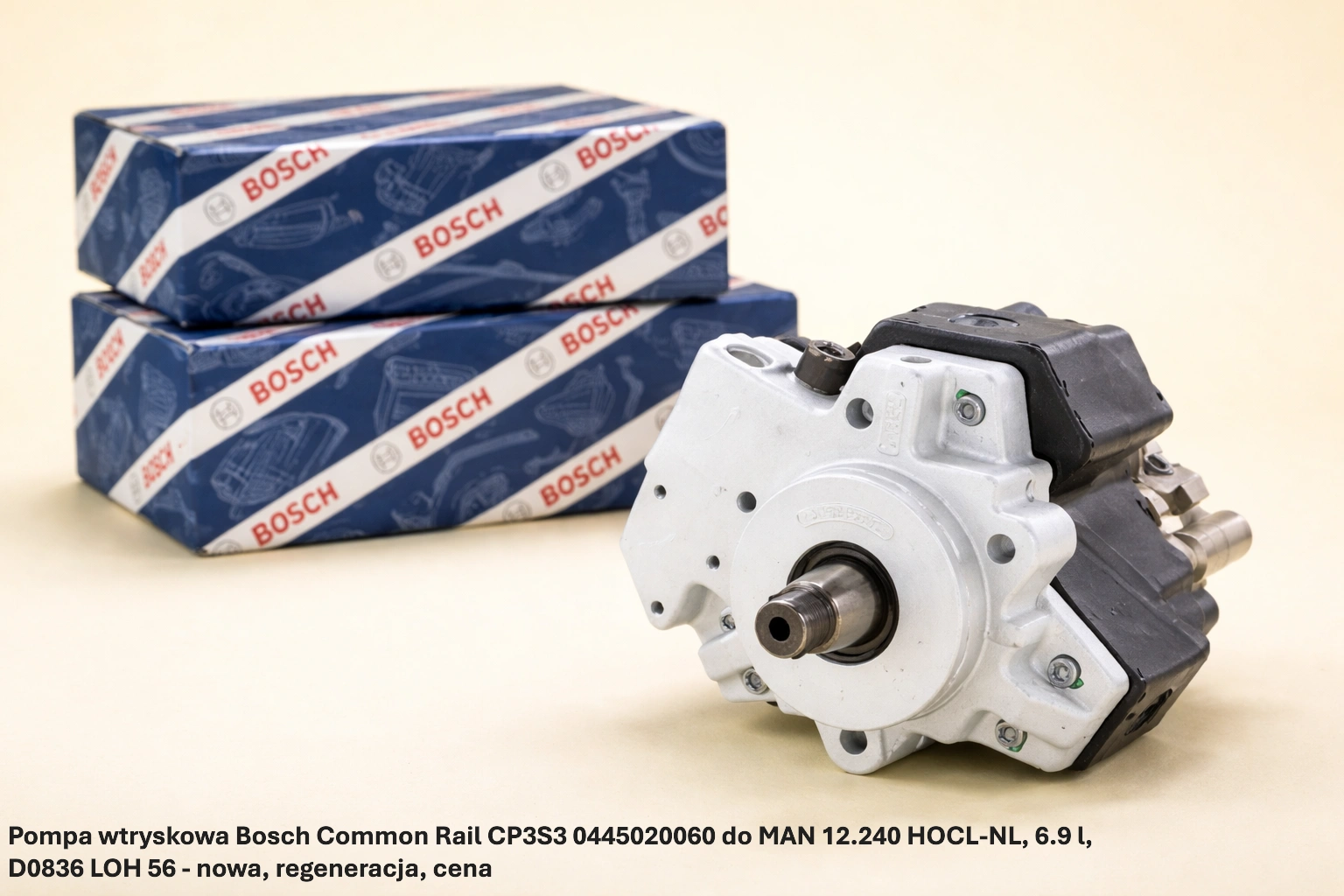 Pompa wtryskowa Bosch Common Rail CP3S3 0445020060 do MAN 12.240 HOCL-NL, 6.9 l, D0836 LOH 56 - nowa, regeneracja, cena