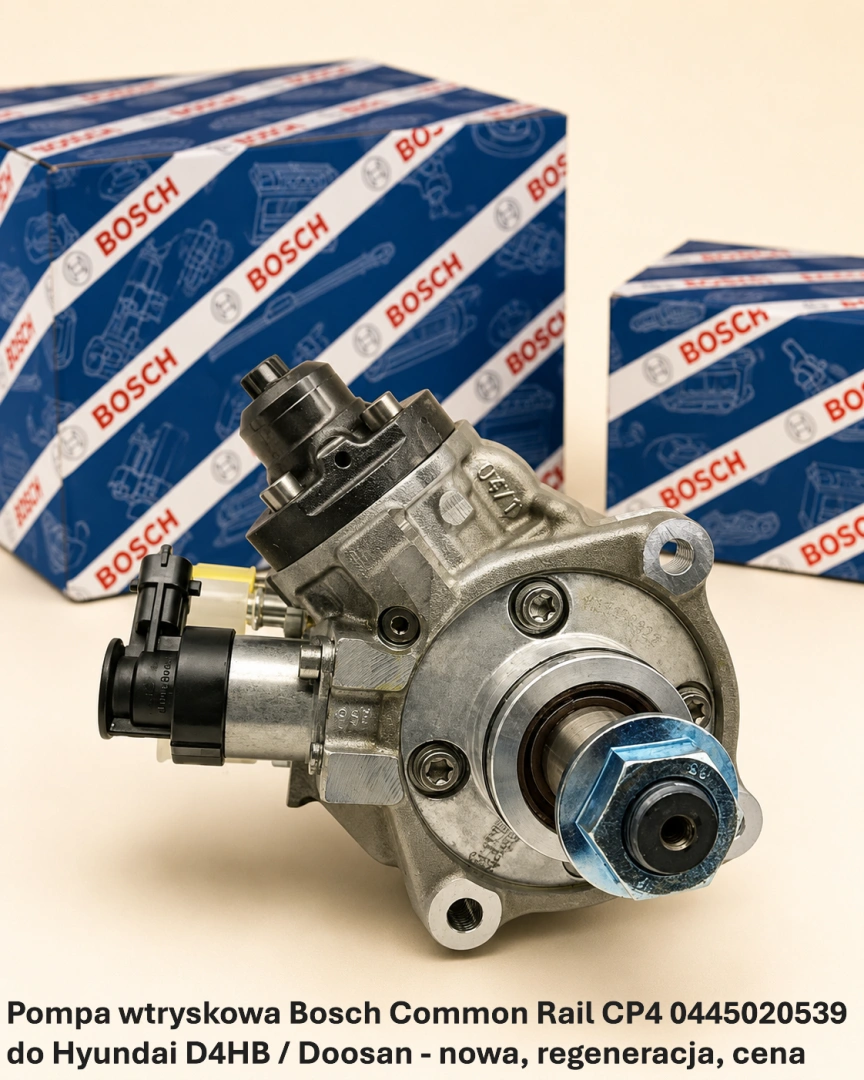 Pompa wtryskowa Bosch Common Rail CP4 0445020539 do Hyundai D4HB / Doosan 