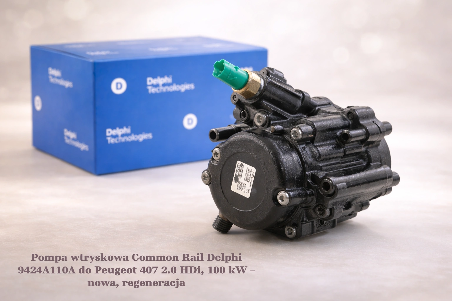 Pompa wtryskowa Common Rail Delphi 9424A110A do Peugeot 407 2.0 HDi, 100 kW – nowa, regeneracja