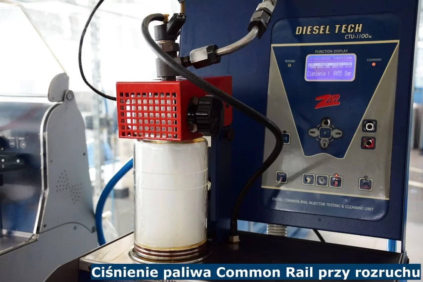 Ciśnienie paliwa Common Rail przy rozruchu