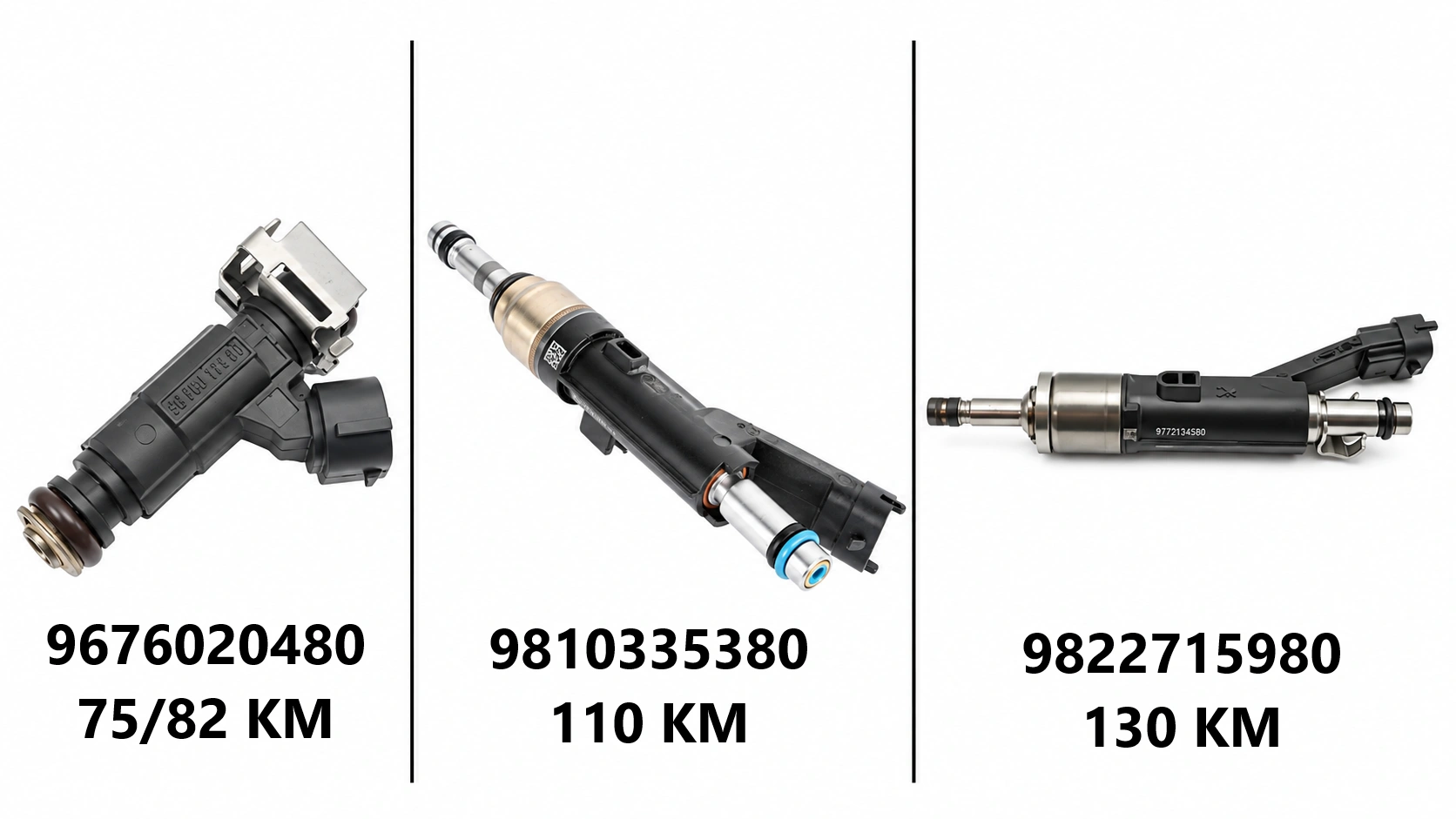 Wtryskiwacze benzynowe stosowane w Citroenach C4 Cactus.