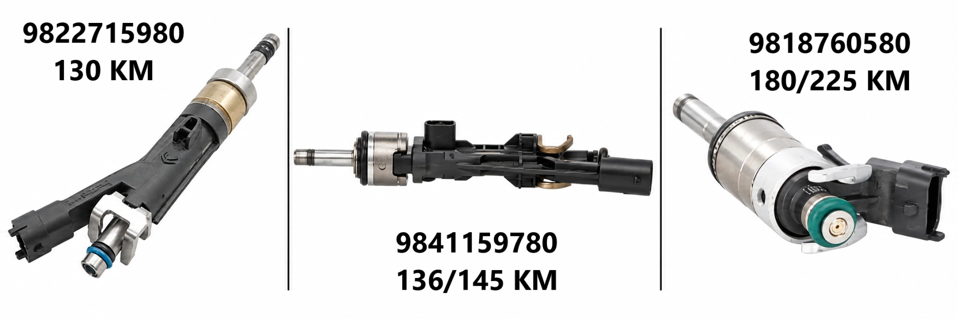 Wtryskiwacze benzynowe montowane w Citroenach C5 X.
