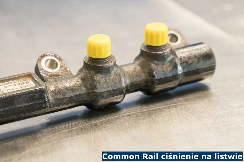 Common Rail ciśnienie na listwie