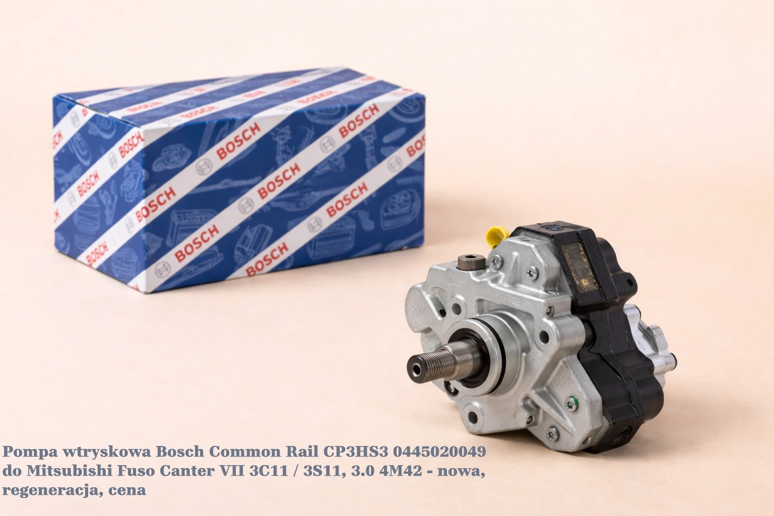 Pompa wtryskowa Bosch Common Rail CP3HS3 0445020049 do Mitsubishi Fuso Canter VII 3C11 / 3S11, 3.0 4M42 - nowa, regeneracja, cena