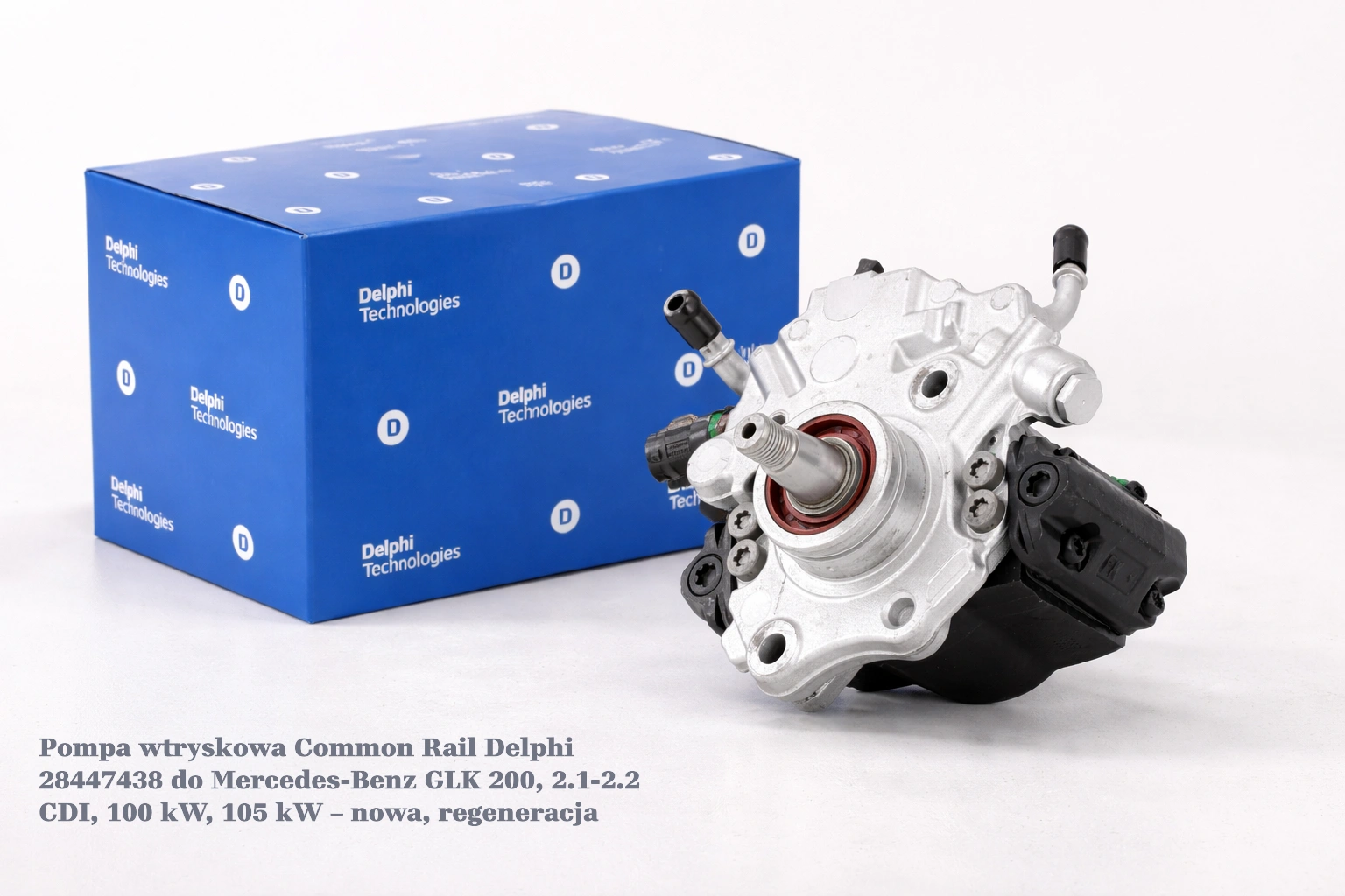 Pompa wtryskowa Common Rail Delphi 28447438 do Mercedes-Benz GLK 200, 2.1-2.2 CDI, 100 kW, 105 kW – nowa, regeneracja