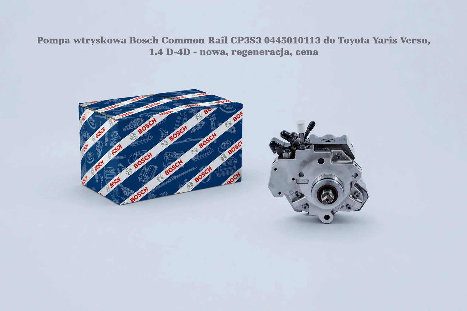 Pompa wtryskowa Bosch Common Rail CP3S3 0445010113 do Toyota Yaris Verso, 1.4 D-4D - nowa, regeneracja, cena