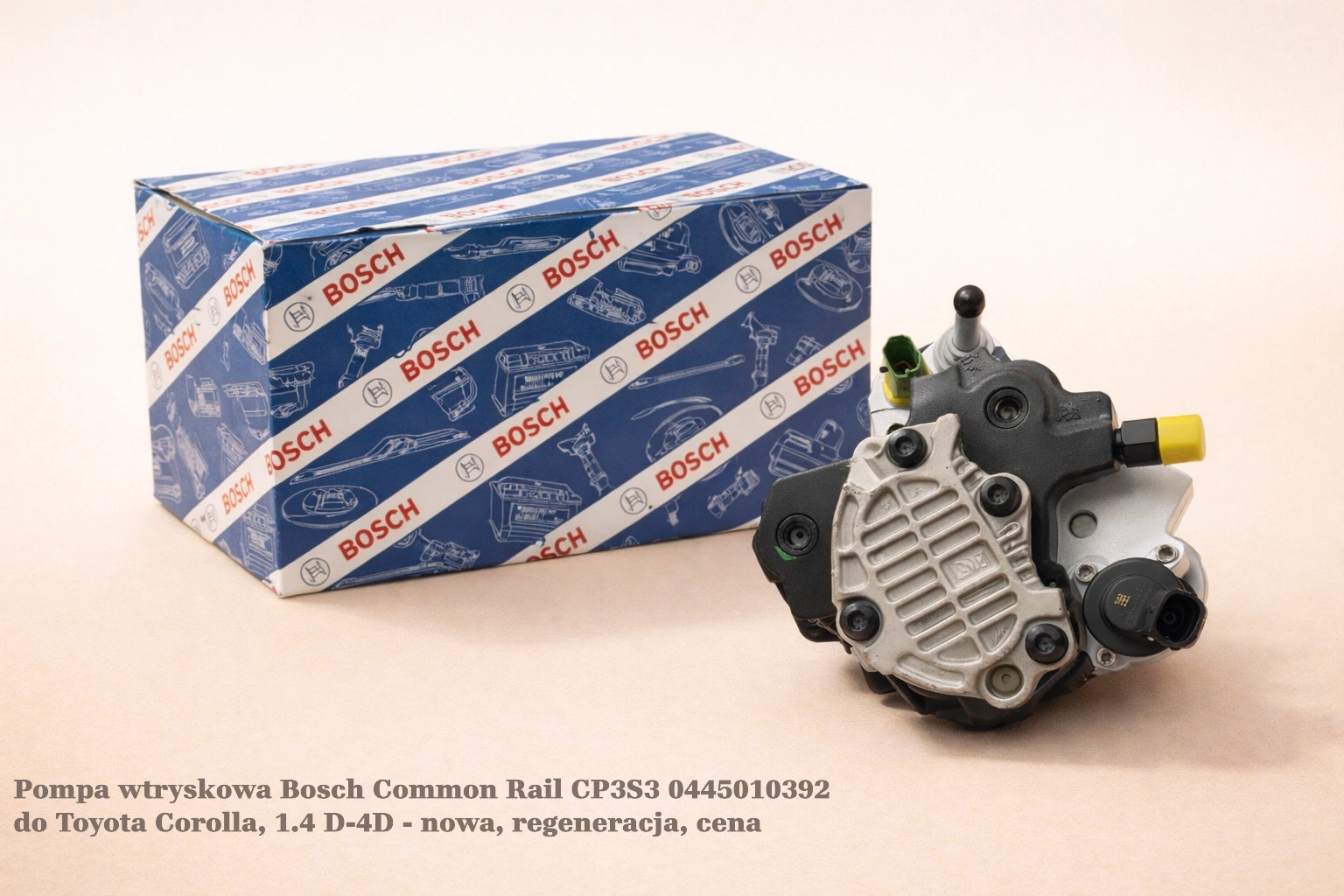 Pompa wtryskowa Bosch Common Rail CP3S3 0445010392 do Toyota Corolla, 1.4 D-4D - nowa, regeneracja, cena