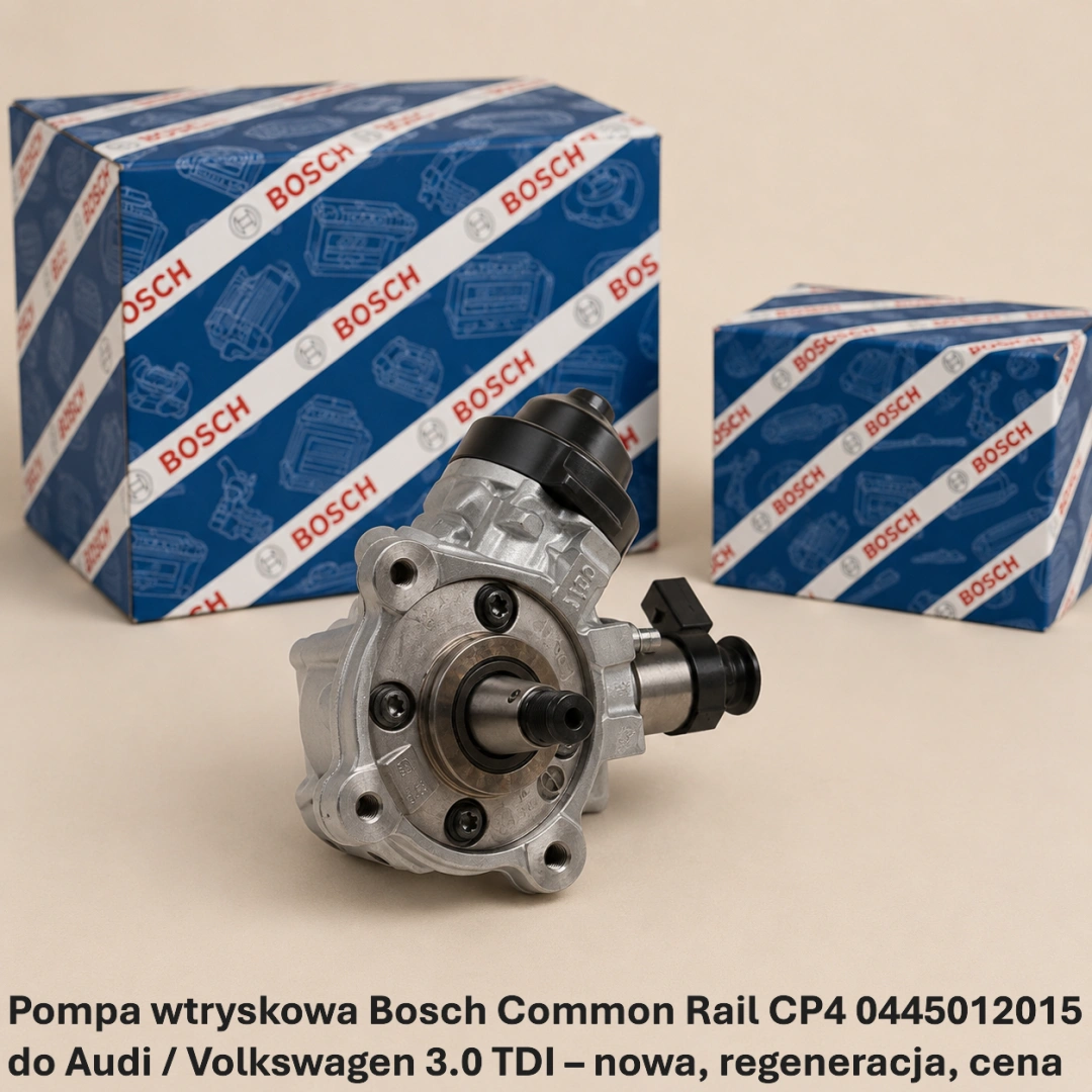 Pompa wtryskowa Bosch Common Rail CP4 0445012015 do Audi / Volkswagen 3.0 TDI 