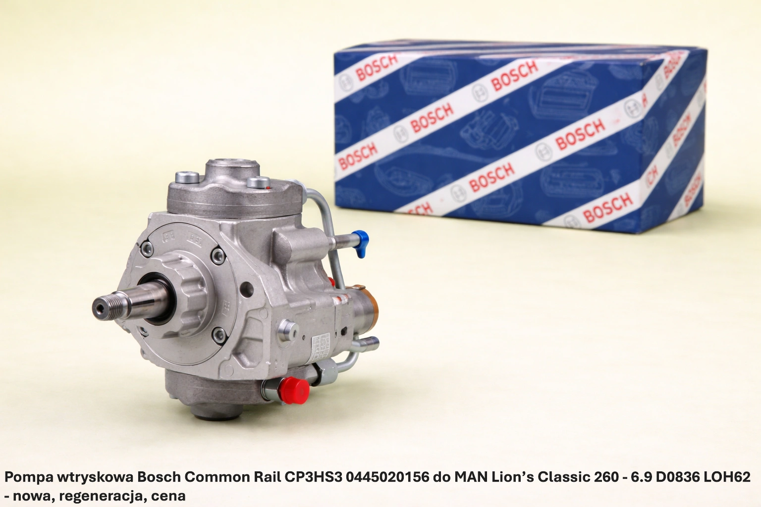 Pompa wtryskowa Bosch Common Rail CP3HS3 0445020156 do MAN Lion’s Classic 260 - 6.9 D0836 LOH62 - nowa, regeneracja, cena