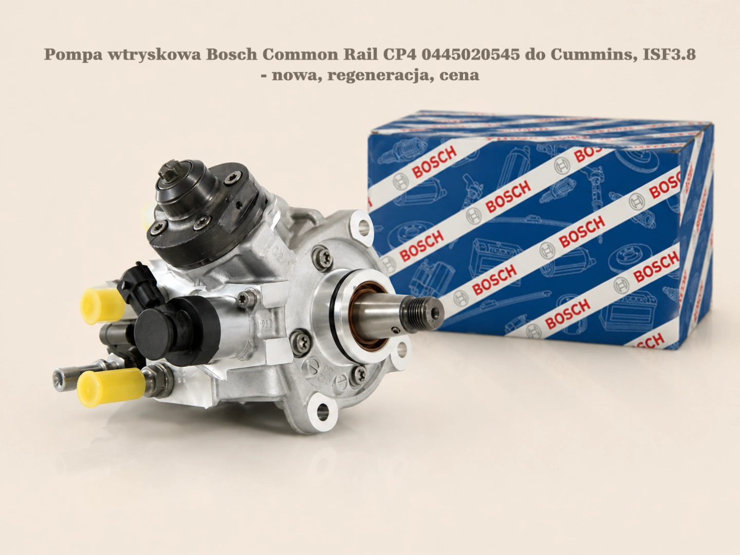 Pompa wtryskowa Bosch Common Rail CP4 0445020545 do Cummins, ISF3.8 - nowa, regeneracja, cena