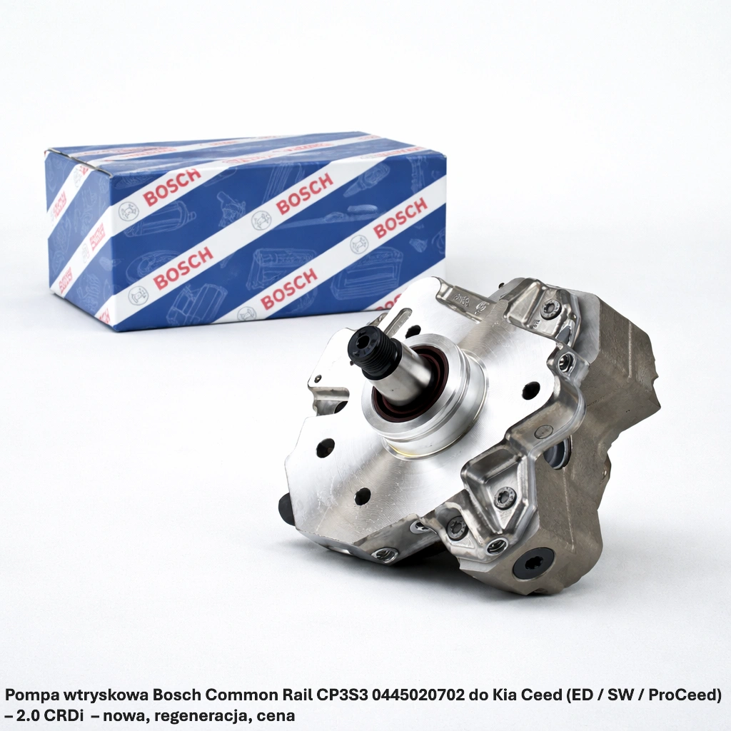 Pompa wtryskowa Bosch Common Rail CP3S3 0445020702 do Kia Ceed (ED / SW / ProCeed) – 2.0 CRDi– nowa, regeneracja, cena