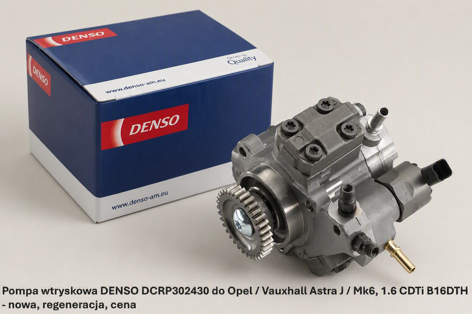 Pompa wtryskowa DENSO DCRP302430 do Opel / Vauxhall Astra J / Mk6, 1.6 CDTi B16DTH 