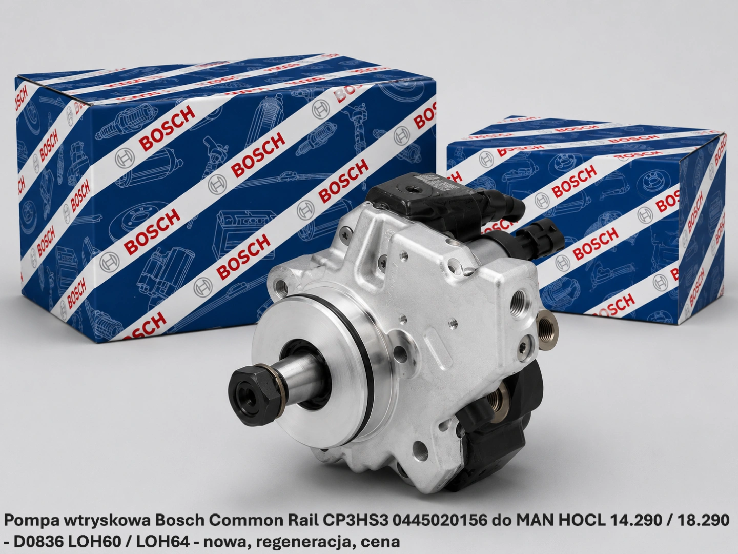 Pompa wtryskowa Bosch Common Rail CP3HS3 0445020156 do MAN HOCL 14.290 / 18.290 - D0836 LOH60 / LOH64 - nowa, regeneracja, cena