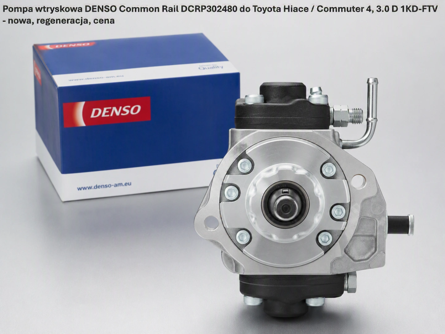 Pompa wtryskowa DENSO Common Rail DCRP302480 do Toyota Hiace / Commuter 4, 3.0 D 1KD-FTV 