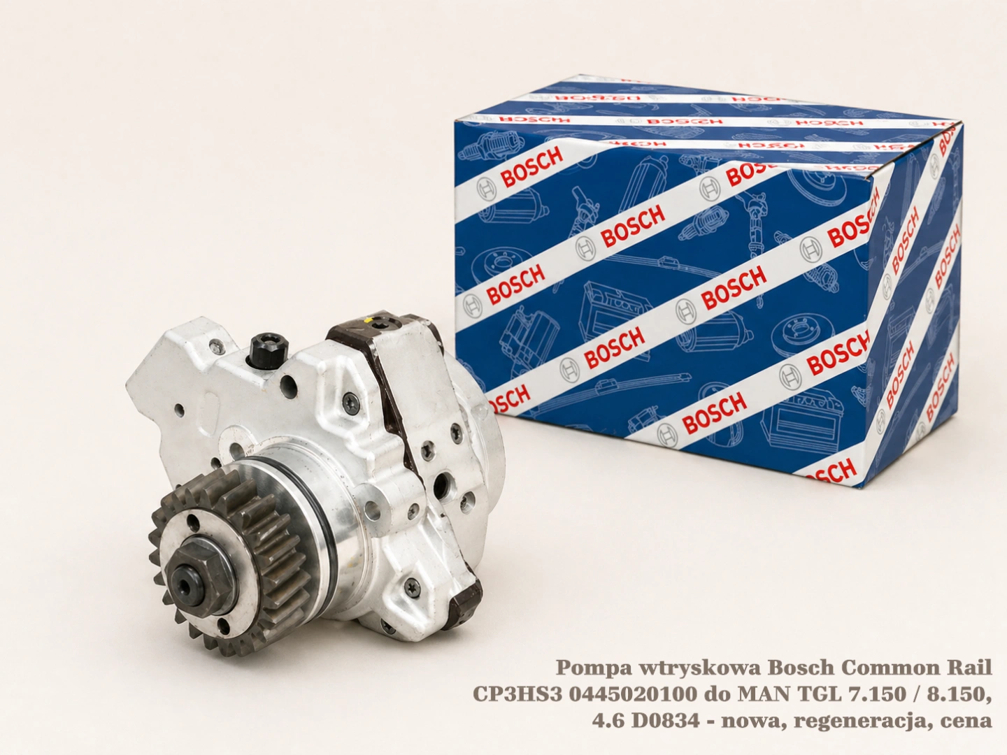 Pompa wtryskowa Bosch Common Rail CP3HS3 0445020100 do MAN TGL 7.150 / 8.150, 4.6 D0834 - nowa, regeneracja, cena
